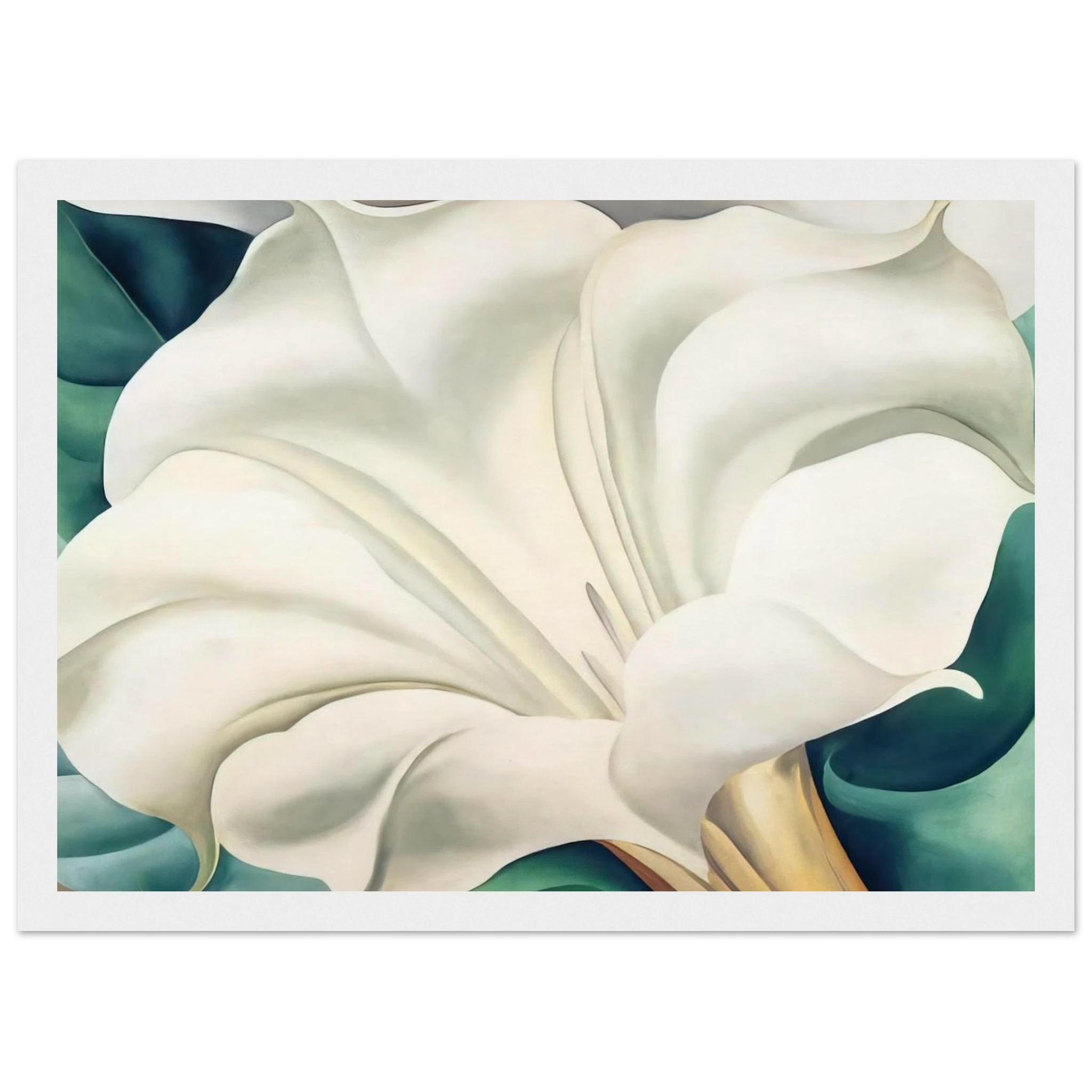 Jimson Weed 2 Framed Poster | Georgia O'Keeffe Framed Prints Wall Art | Georgia O Keeffe Prints