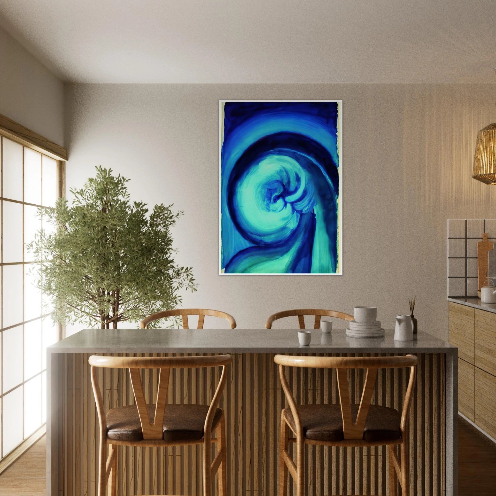 Blue I Framed Poster | Georgia O'Keeffe Framed Prints Wall Art | Georgia O Keeffe Prints