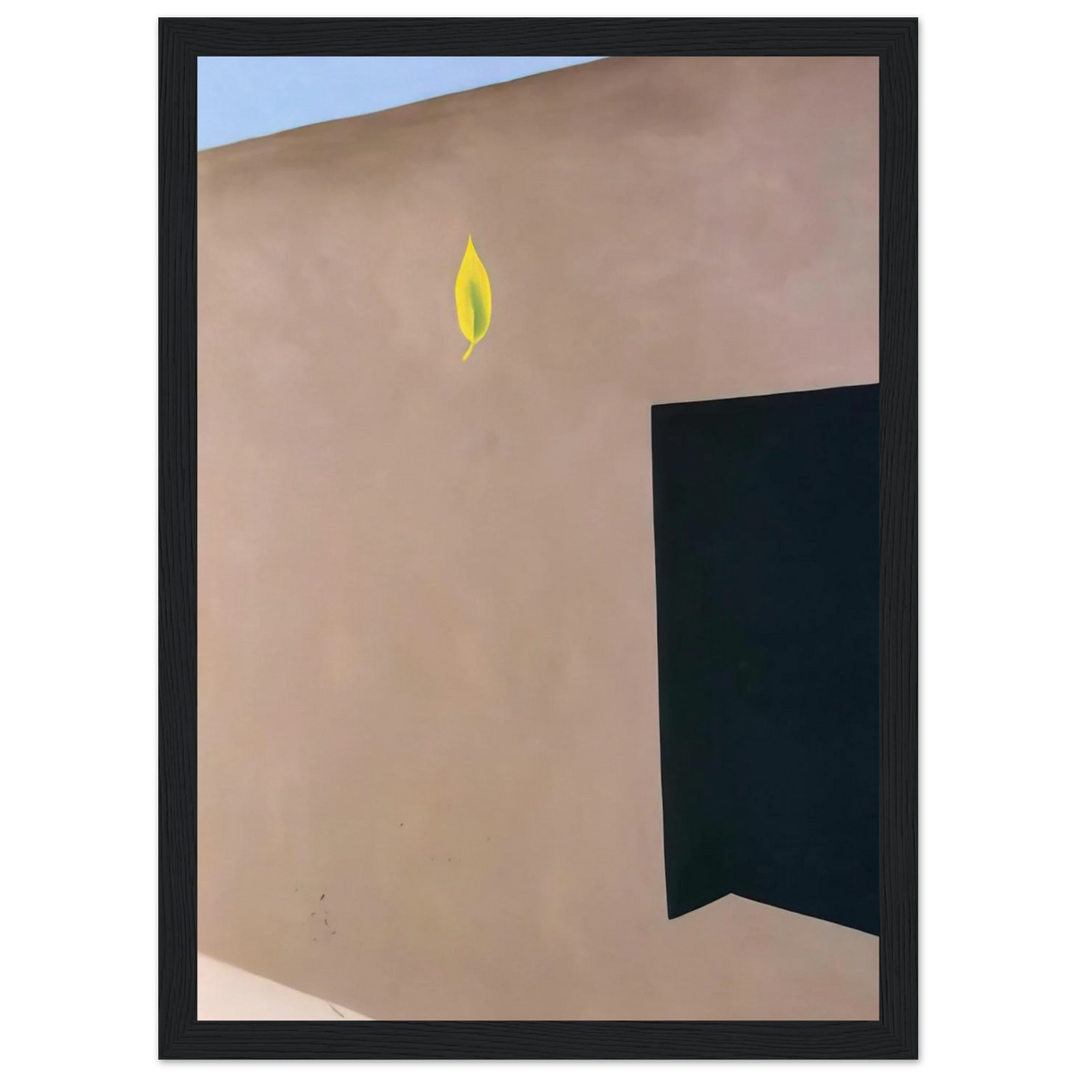 Patio Door with Green Leaf Framed Poster | Georgia O'Keeffe Framed Prints Wall Art | Georgia O Keeffe Prints
