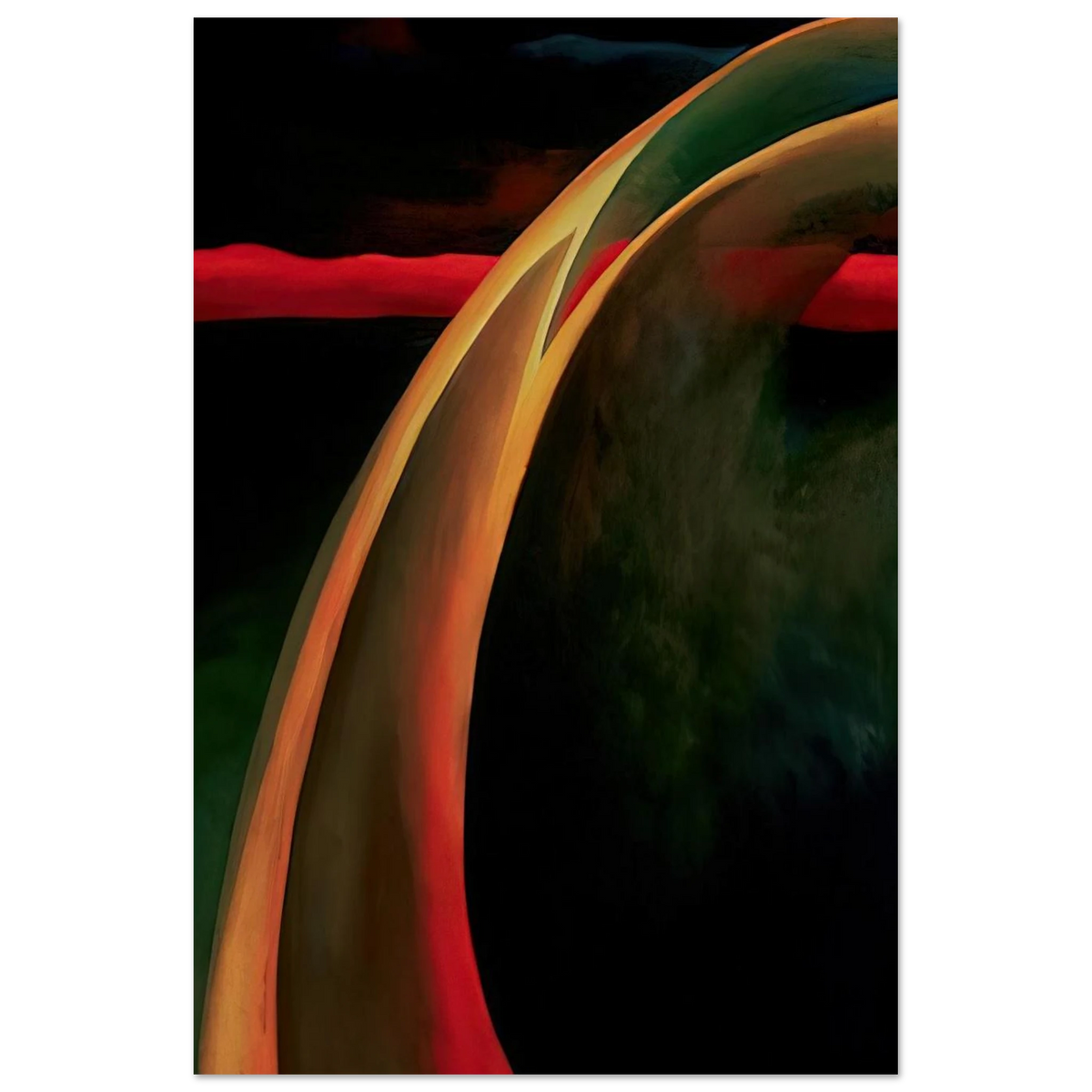 Red and Orange Streak Poster | Georgia O'Keeffe Poster | Georgia O Keeffe Prints