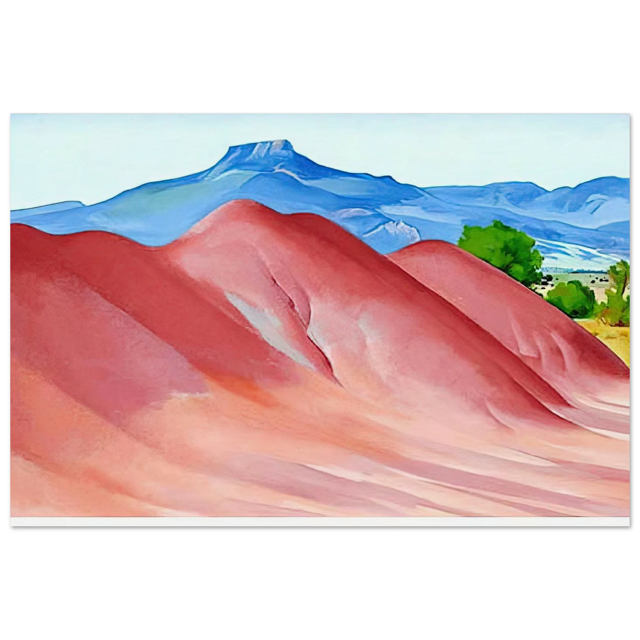 Red Hills and Pedernal Poster | Georgia O'Keeffe Poster | Georgia O Keeffe Prints