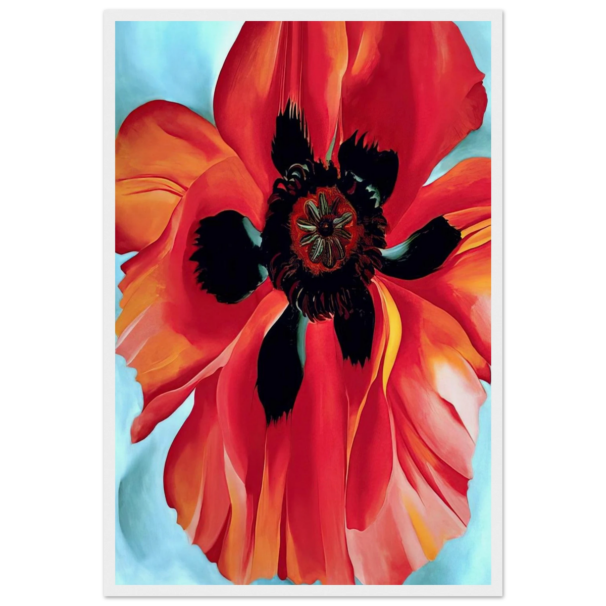 Red Poppy VI Framed Poster | Georgia O'Keeffe Framed Prints Wall Art | Georgia O Keeffe Prints