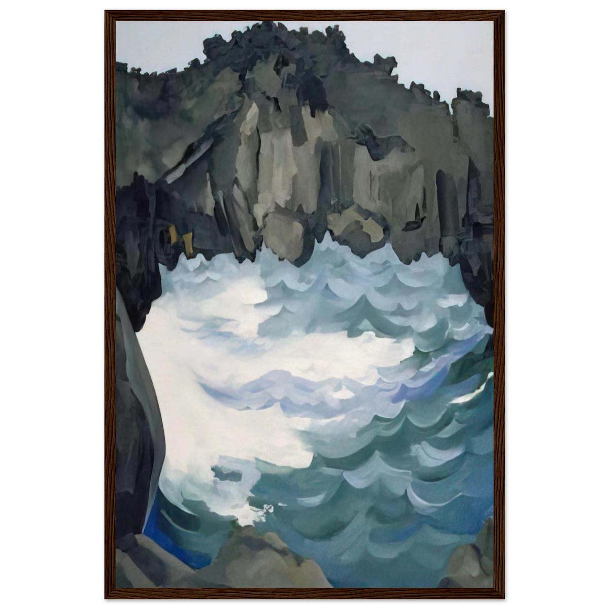 Black Lava Bridge, Hana Coast-No. I Framed Poster | Georgia O'Keeffe Framed Prints Wall Art | Georgia O Keeffe Prints
