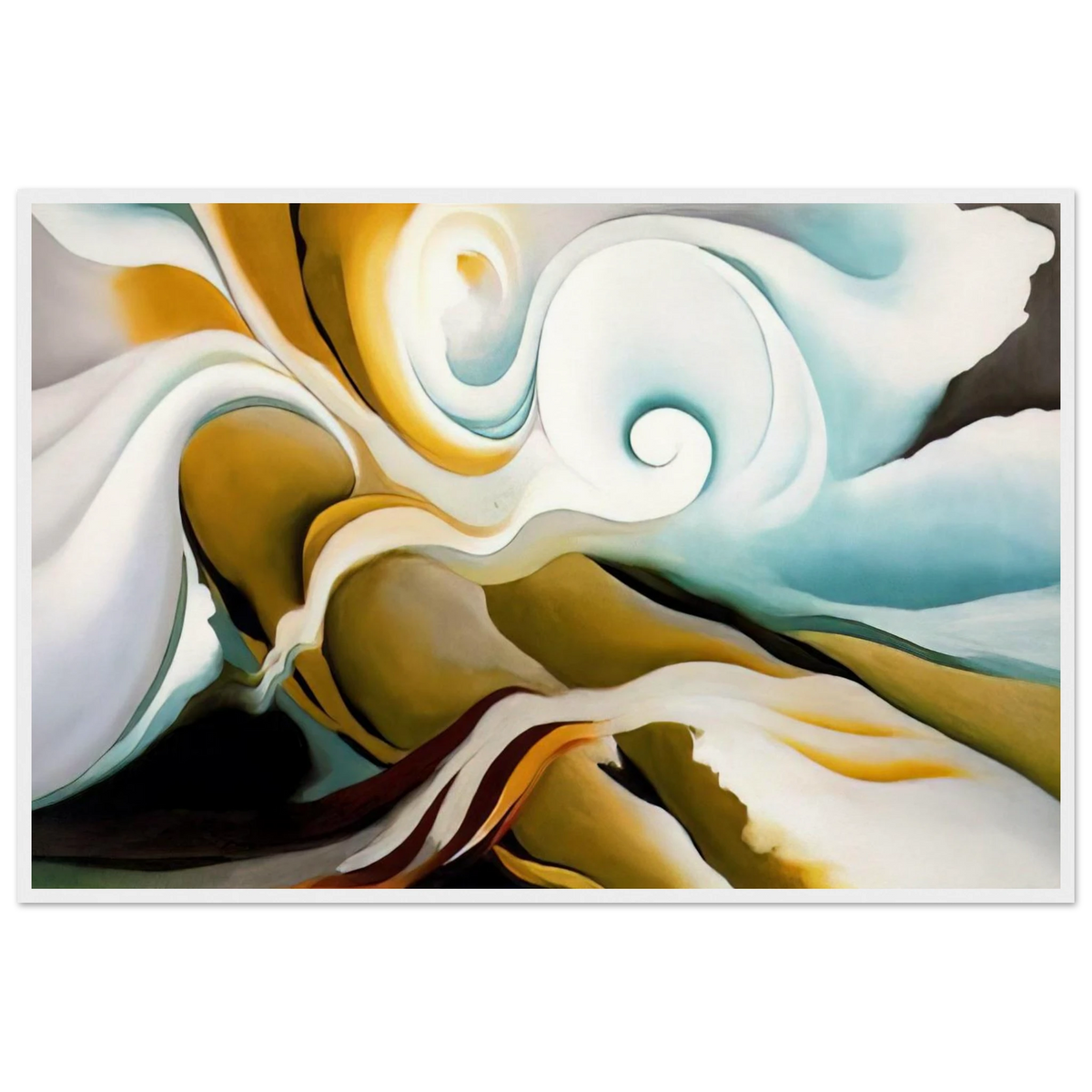 Nature Forms Gasp Framed Poster | Georgia O'Keeffe Framed Prints Wall Art | Georgia O Keeffe Prints