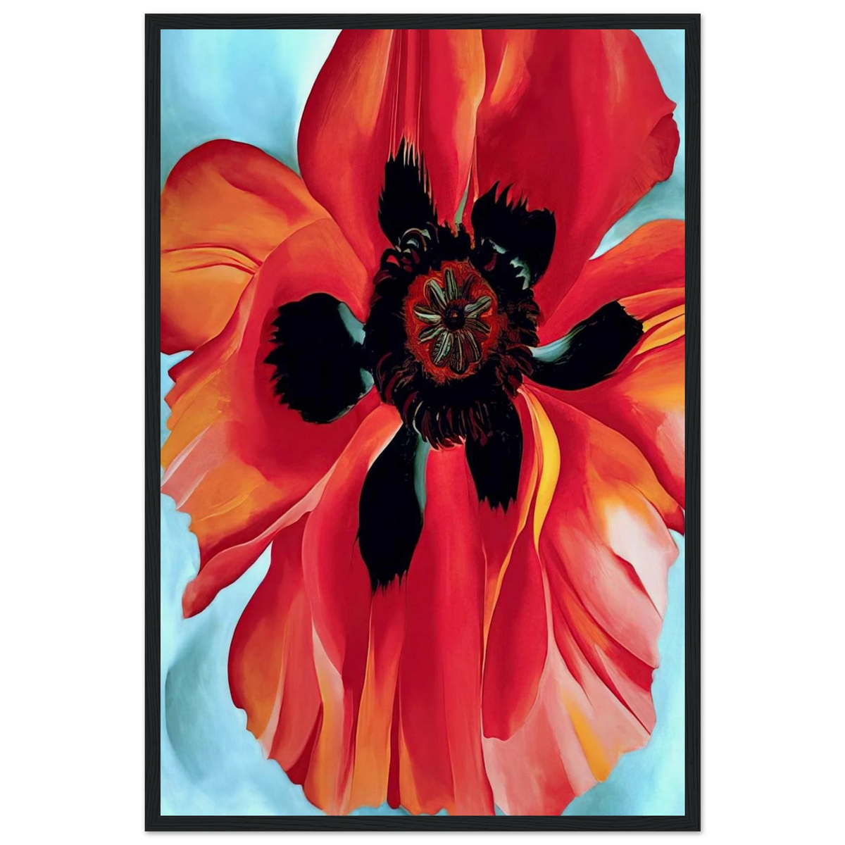 Red Poppy VI Framed Poster | Georgia O'Keeffe Framed Prints Wall Art | Georgia O Keeffe Prints
