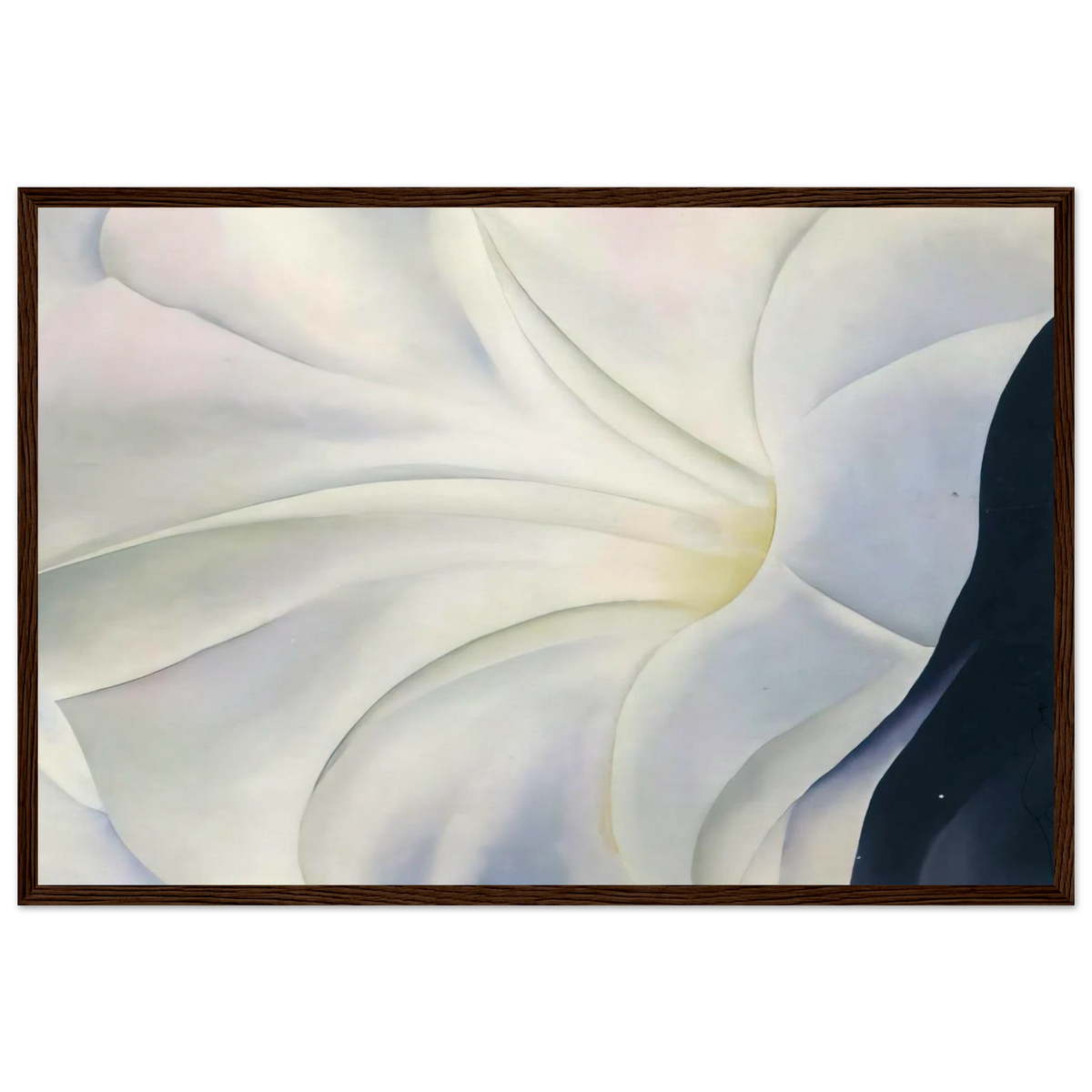 Morning Glory with Black Framed Poster | Georgia O'Keeffe Framed Prints Wall Art | Georgia O Keeffe Prints