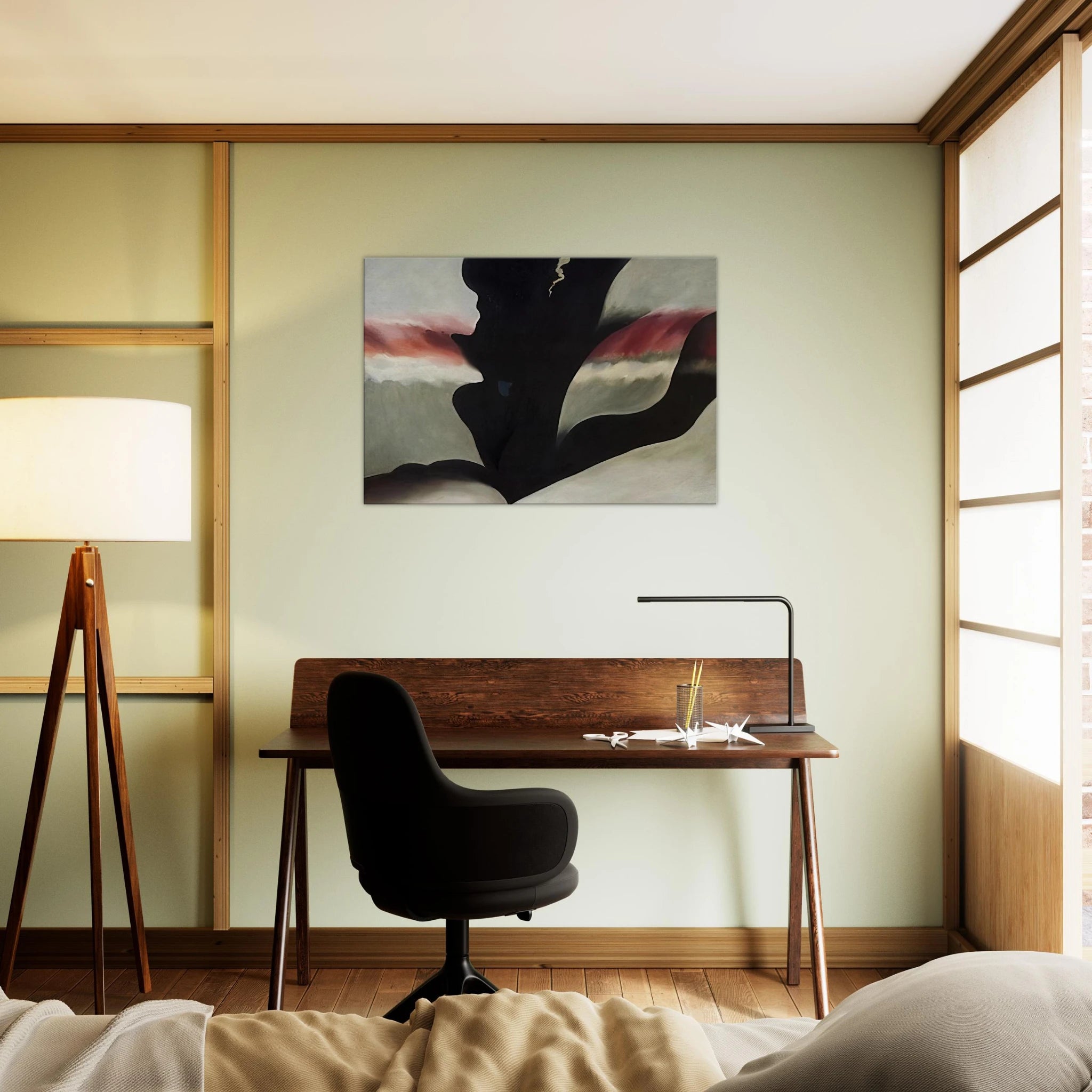 Black Place Green Canvas | Georgia O'Keeffe Canvas | Georgia O Keeffe Prints