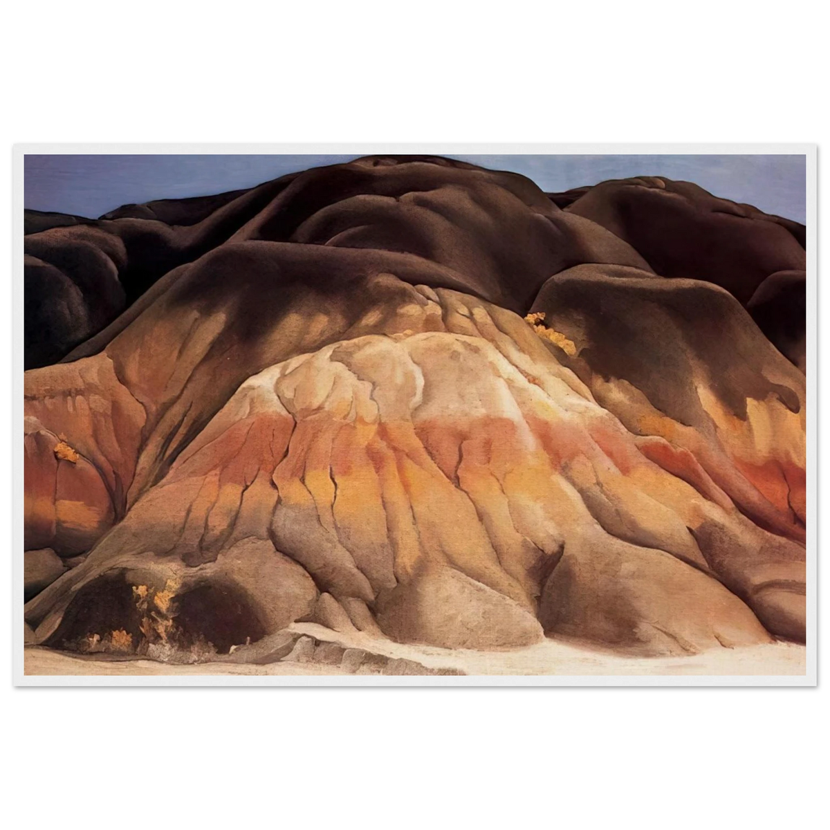 Grey Hills Framed Poster | Georgia O'Keeffe Framed Prints Wall Art | Georgia O Keeffe Prints