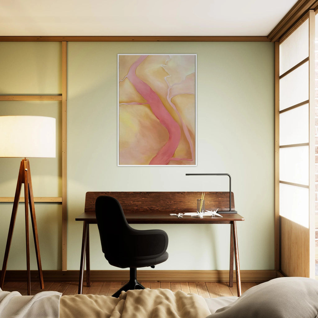 It Was Yellow and Pink II Framed Poster | Georgia O'Keeffe Framed Prints Wall Art | Georgia O Keeffe Prints