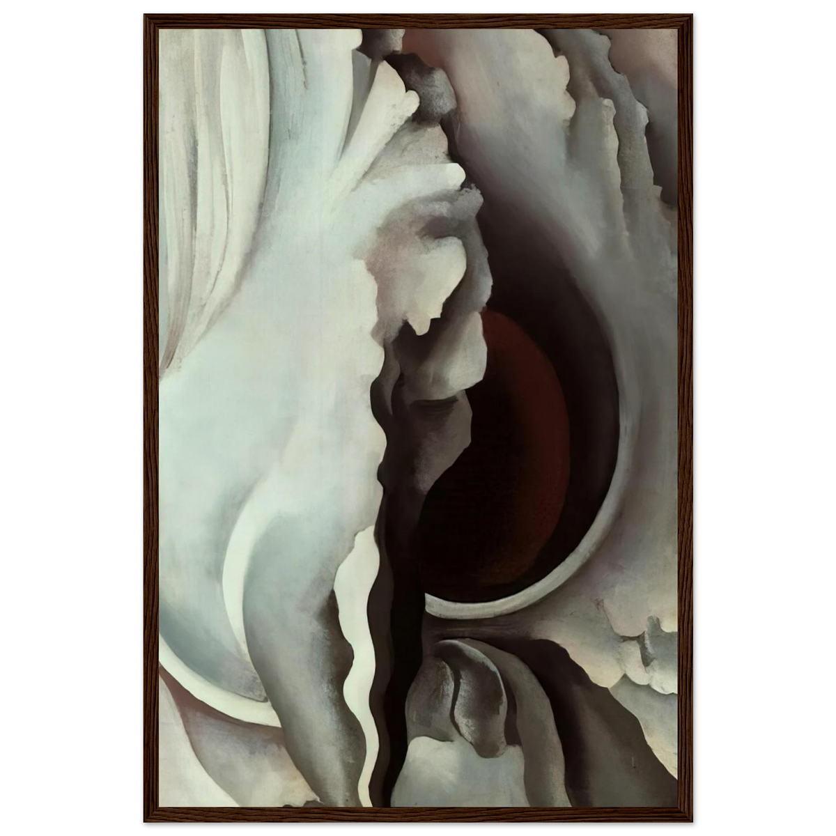 Black Iris Framed Poster | Georgia O'Keeffe Framed Prints Wall Art | Georgia O Keeffe Prints