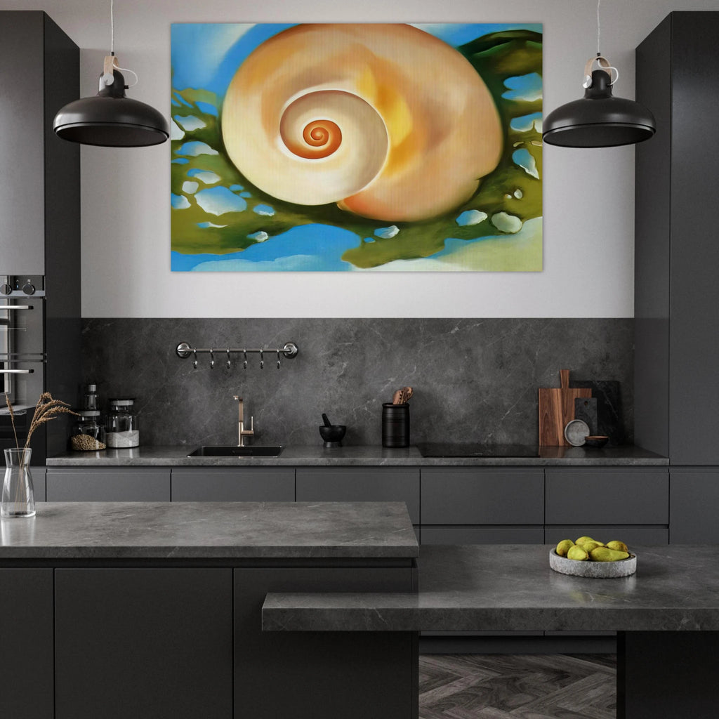 Pink Shell with Seaweed Poster | Georgia O'Keeffe Poster | Georgia O Keeffe Prints