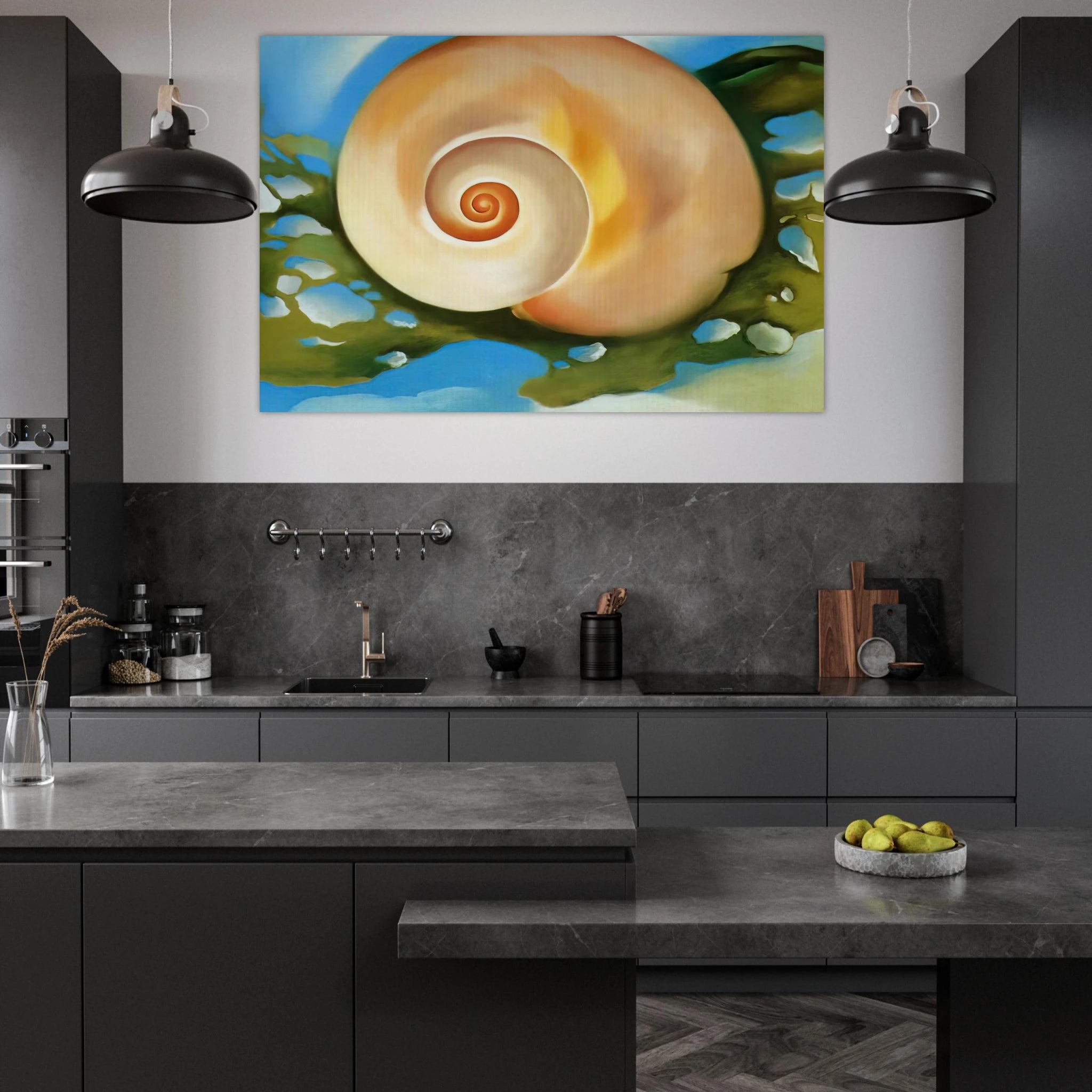 Pink Shell with Seaweed Poster | Georgia O'Keeffe Poster | Georgia O Keeffe Prints