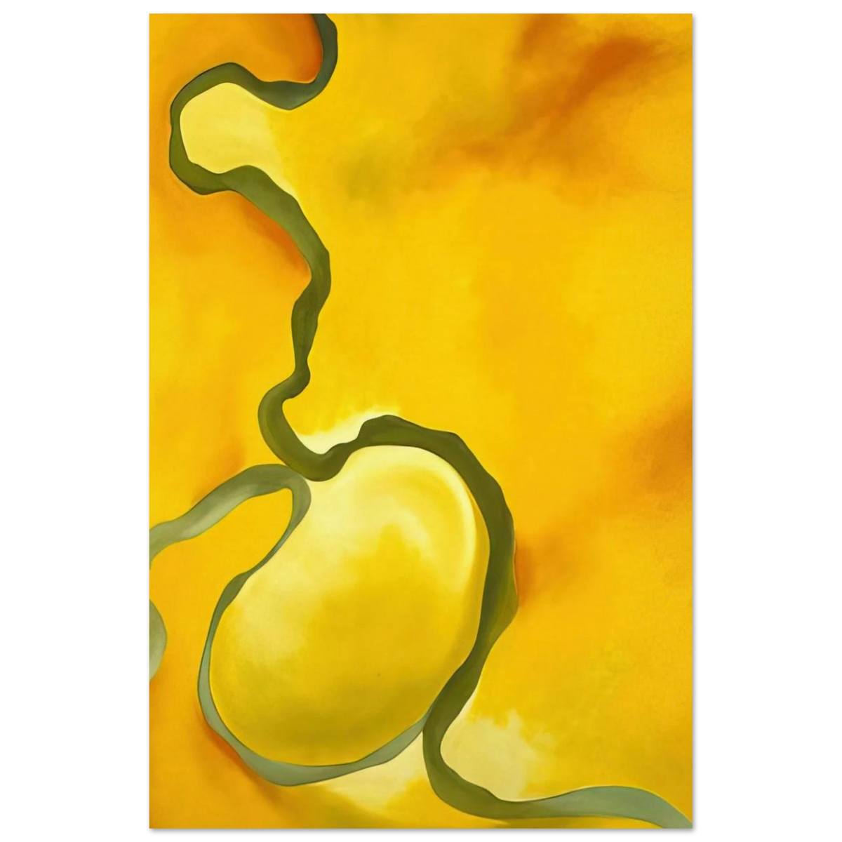 Green, Yellow and Orange Poster | Georgia O'Keeffe Poster | Georgia O Keeffe Prints