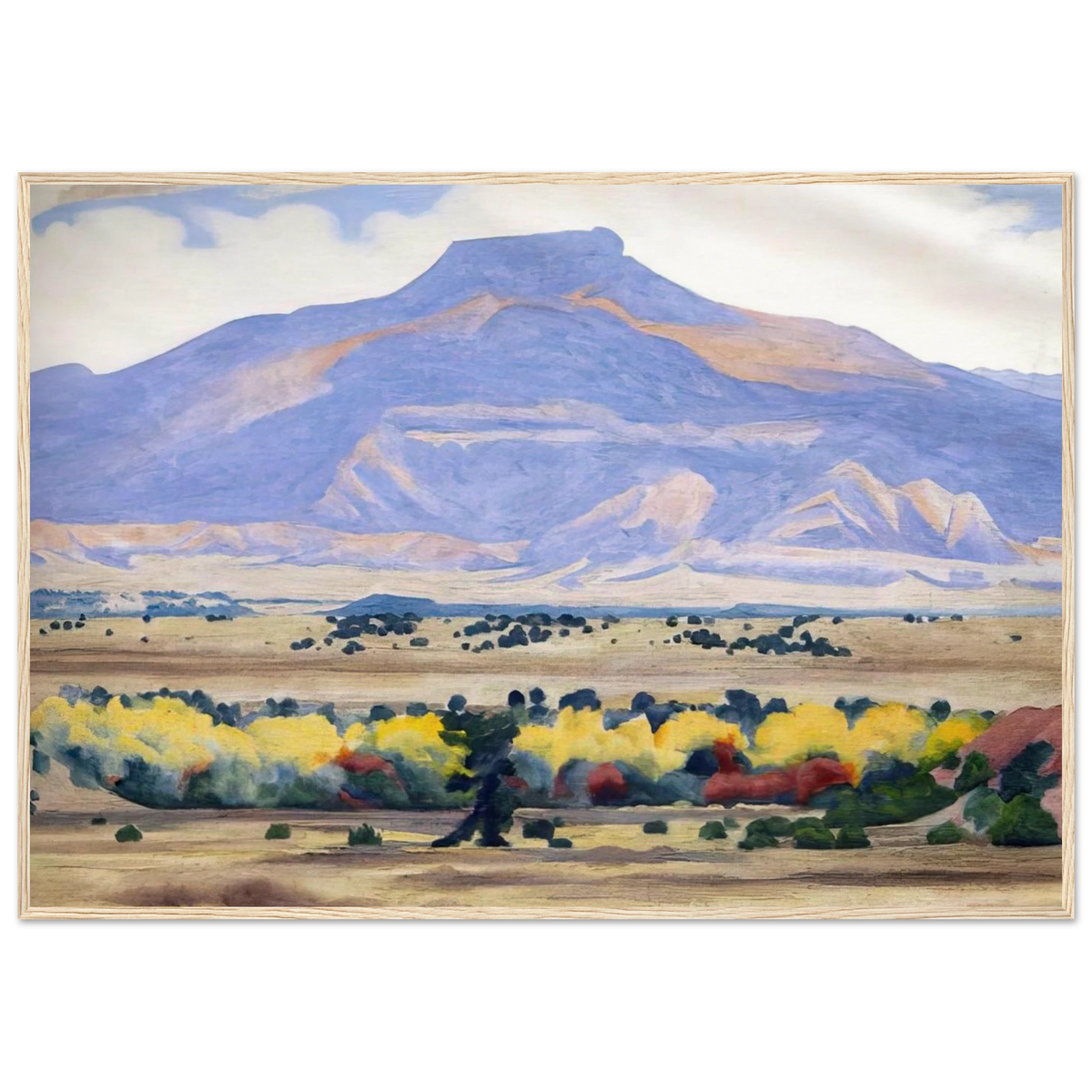 Pedernal Framed Poster | Georgia O'Keeffe Framed Prints Wall Art | Georgia O Keeffe Prints