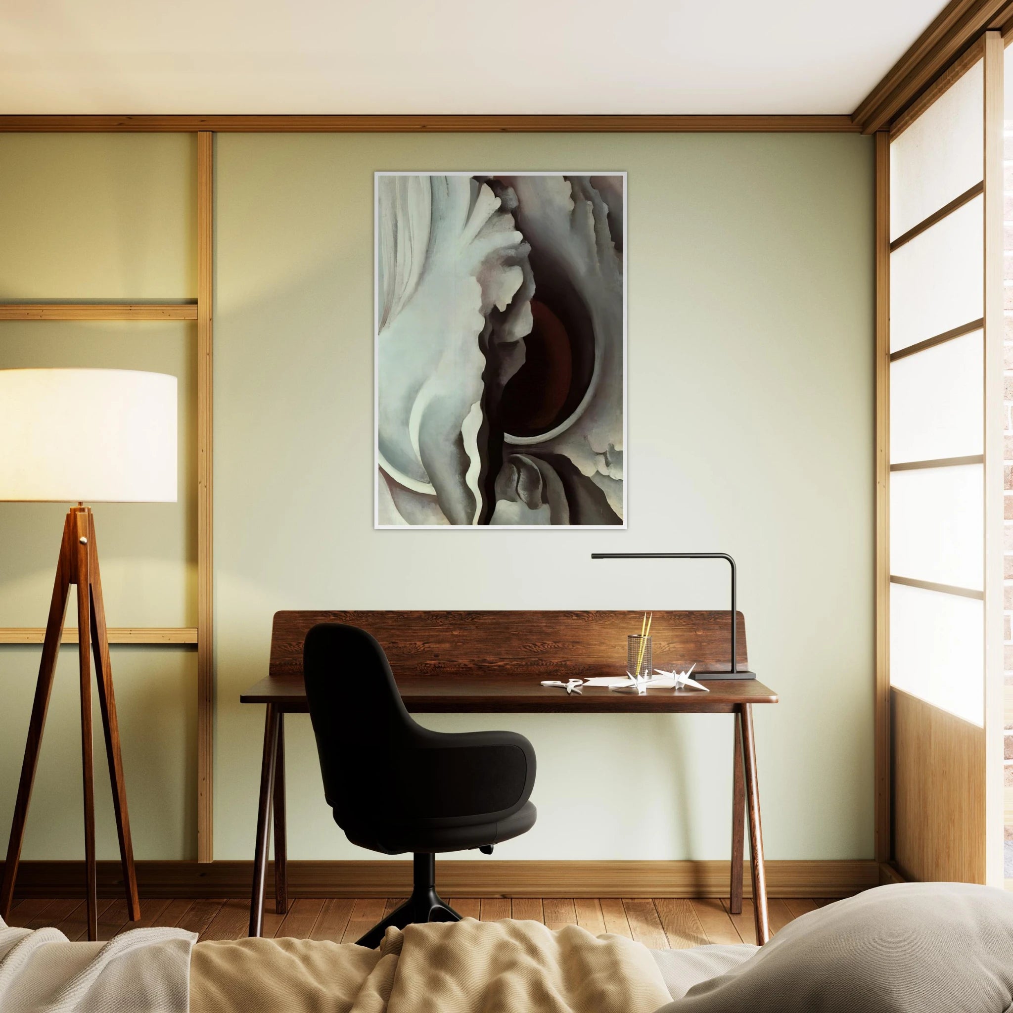 Black Iris Framed Poster | Georgia O'Keeffe Framed Prints Wall Art | Georgia O Keeffe Prints