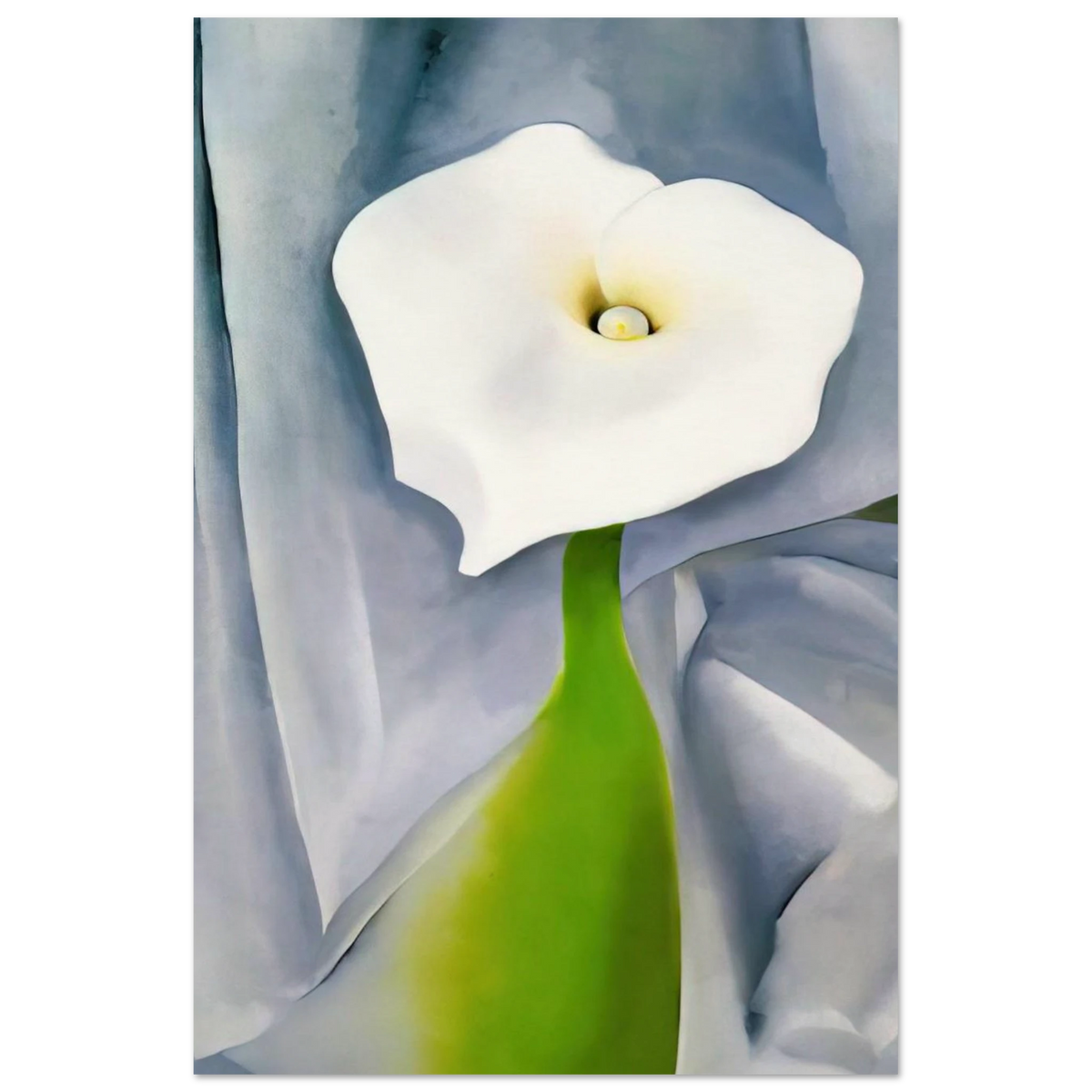 Calla Lily on Grey Poster | Georgia O'Keeffe Poster | Georgia O Keeffe Prints