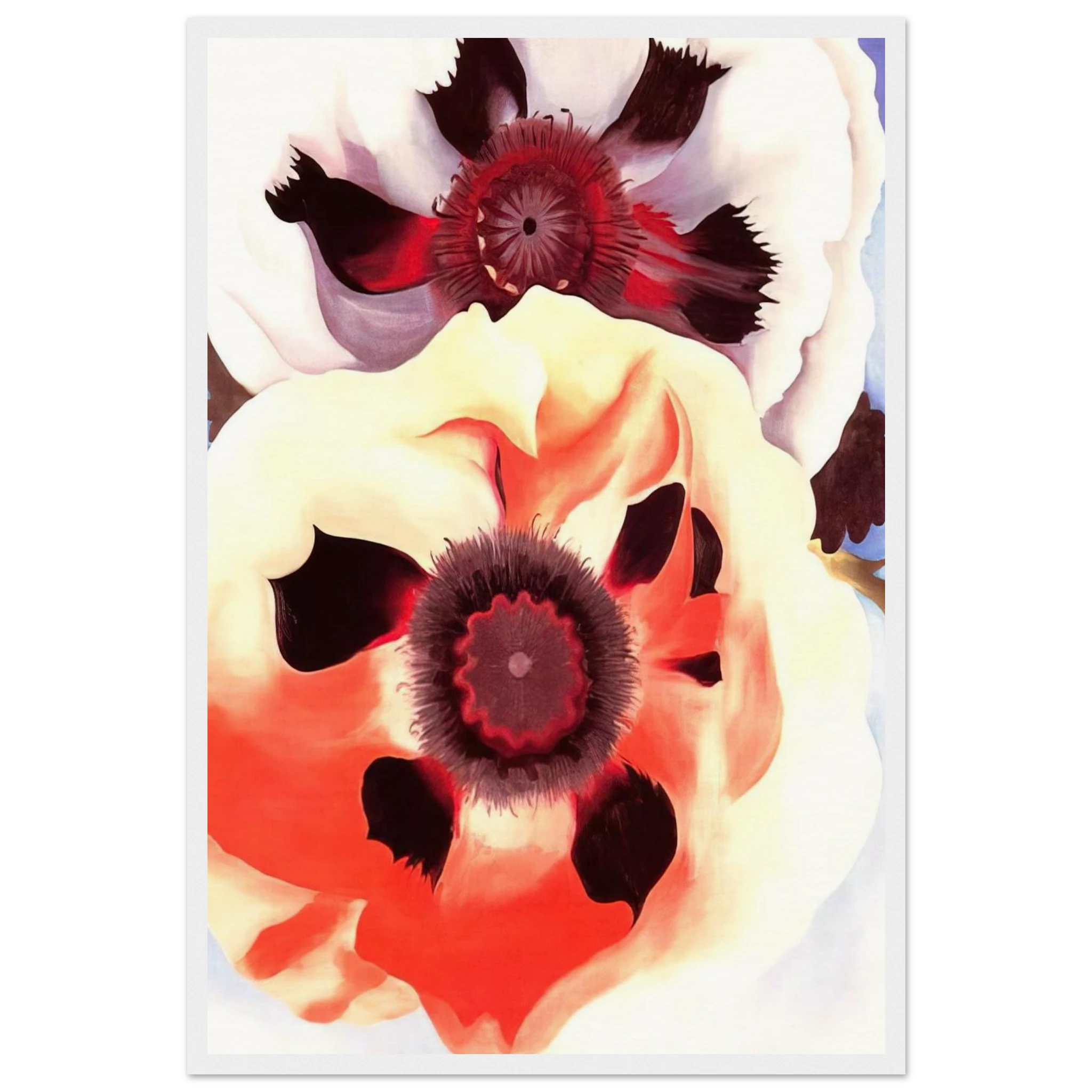 Poppies Framed Poster | Georgia O'Keeffe Framed Prints Wall Art | Georgia O Keeffe Prints