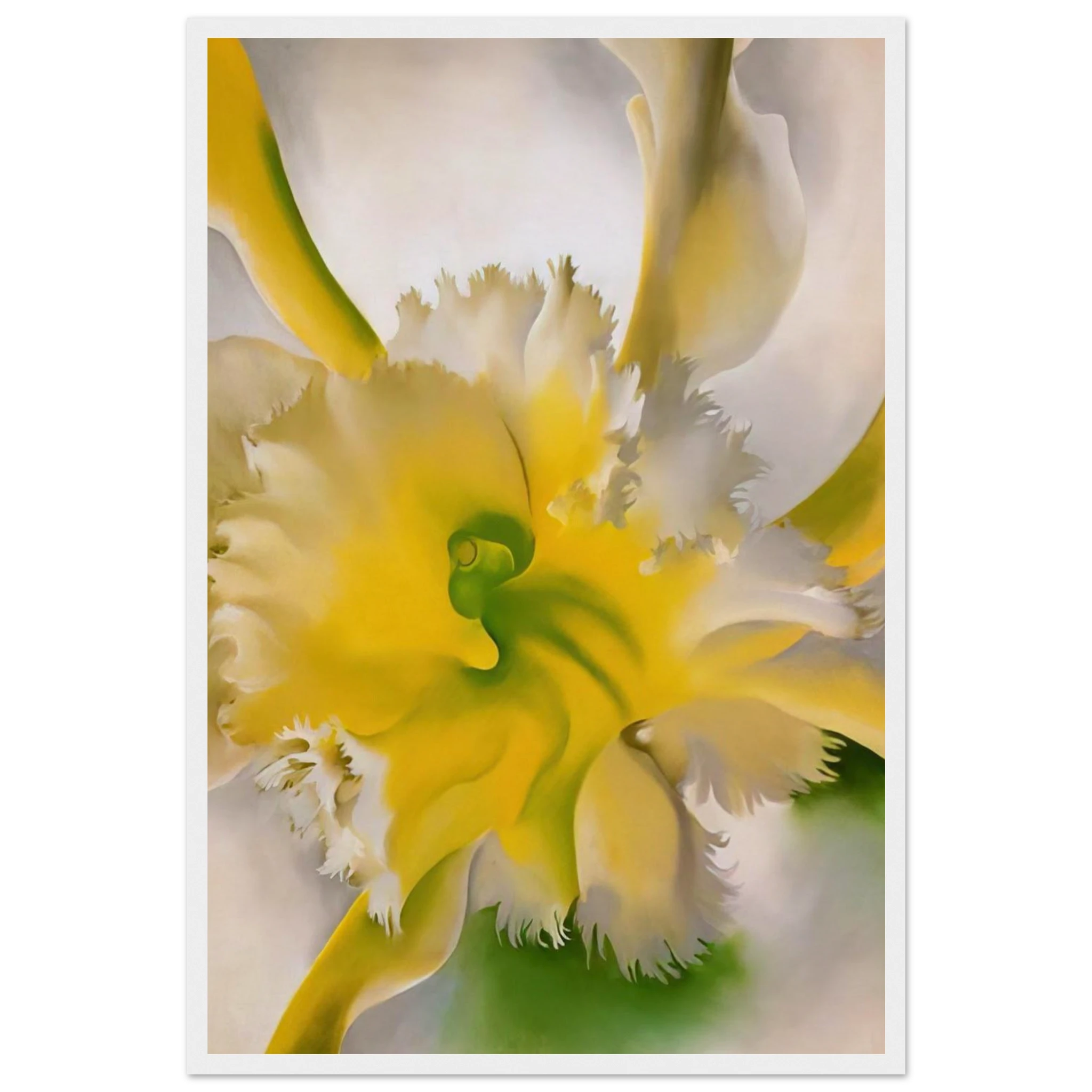 An Orchid Framed Poster | Georgia O'Keeffe Framed Prints Wall Art | Georgia O Keeffe Prints