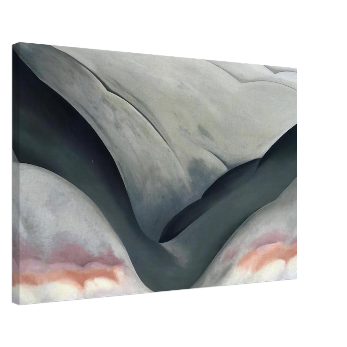 Black Place, Grey and Pink Canvas | Georgia O'Keeffe Canvas | Georgia O Keeffe Prints