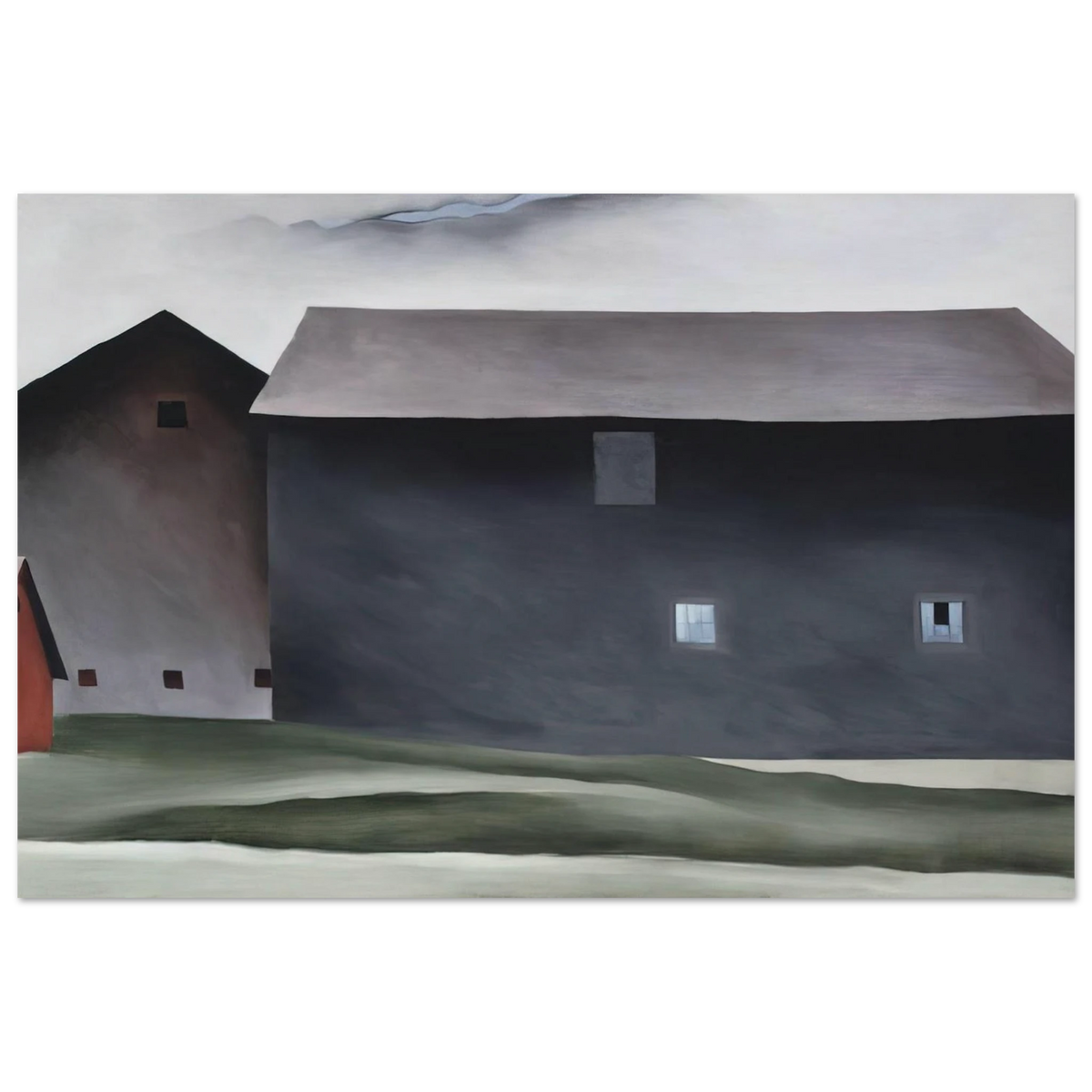 Lake George Barns Poster | Georgia O'Keeffe Poster | Georgia O Keeffe Prints
