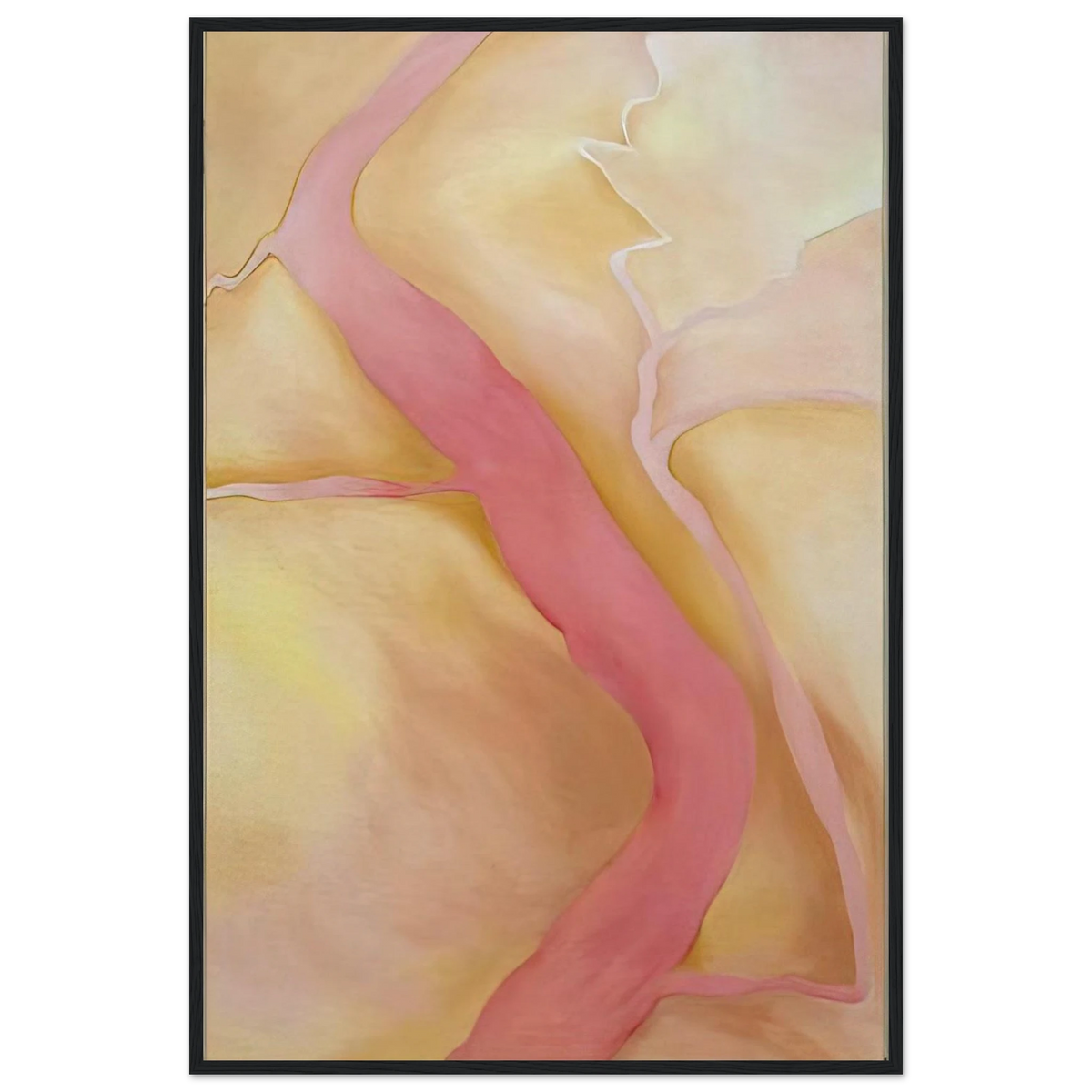 It Was Yellow and Pink II Framed Poster | Georgia O'Keeffe Framed Prints Wall Art | Georgia O Keeffe Prints