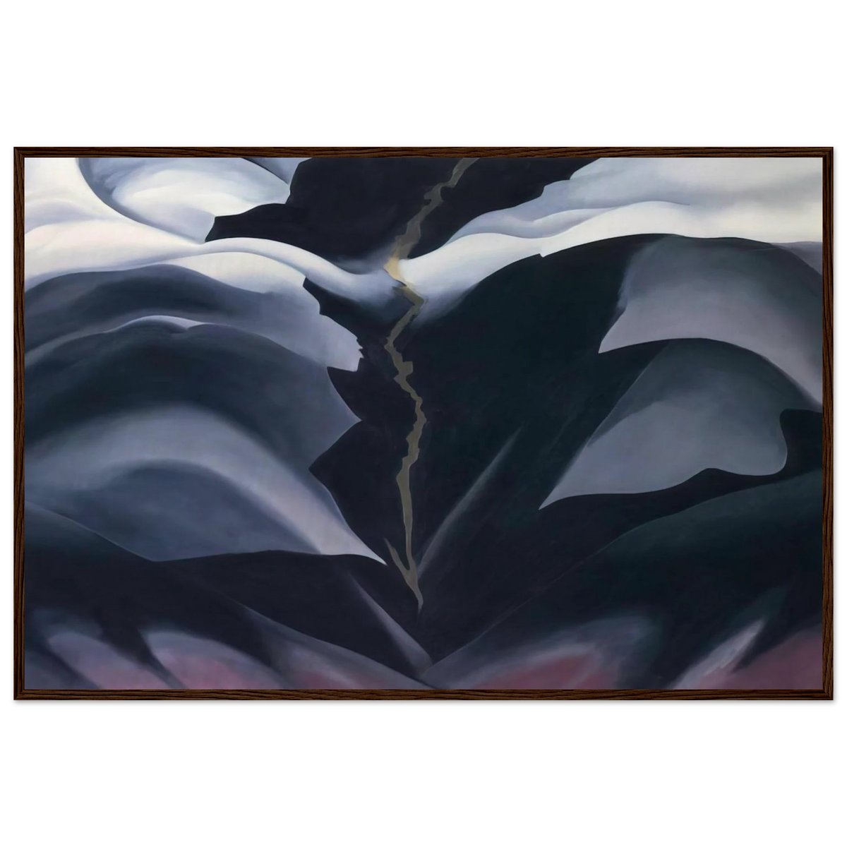 Black Place II Framed Poster | Georgia O'Keeffe Framed Prints Wall Art | Georgia O Keeffe Prints