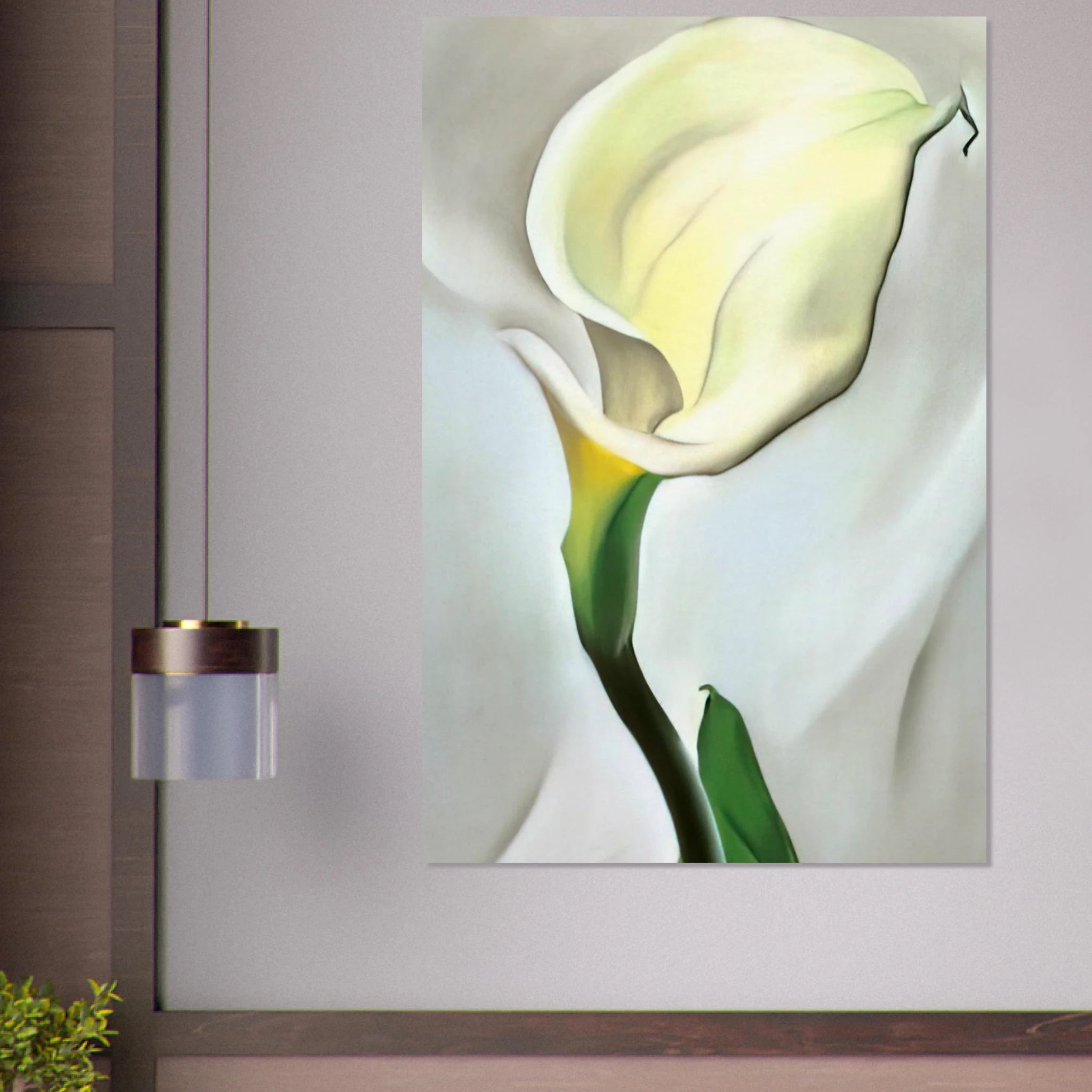 Calla Lily Turned Away Poster | Georgia O'Keeffe Poster | Georgia O Keeffe Prints