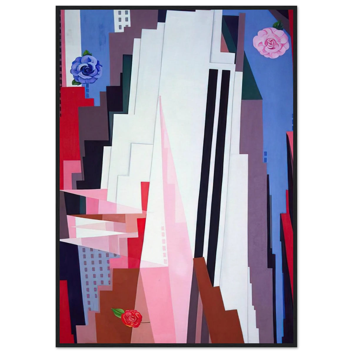Manhattan Framed Poster | Georgia O'Keeffe Framed Prints Wall Art | Georgia O Keeffe Prints