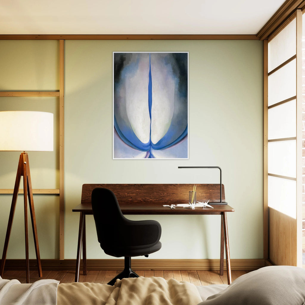 Blue Line Framed Poster | Georgia O'Keeffe Framed Prints Wall Art | Georgia O Keeffe Prints