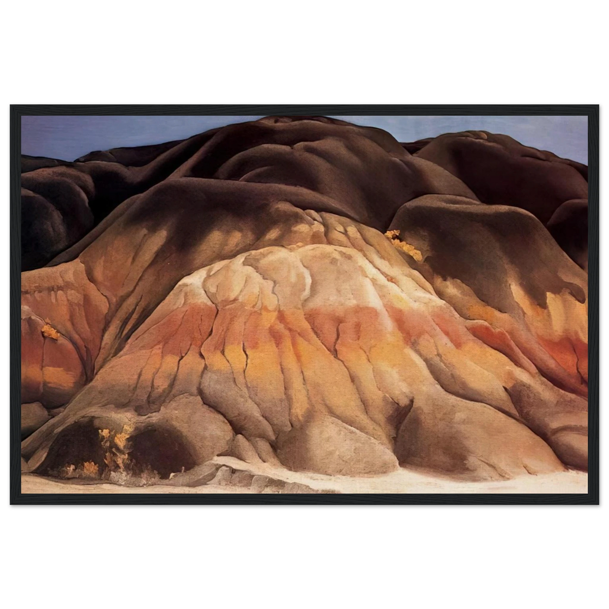 Grey Hills Framed Poster | Georgia O'Keeffe Framed Prints Wall Art | Georgia O Keeffe Prints