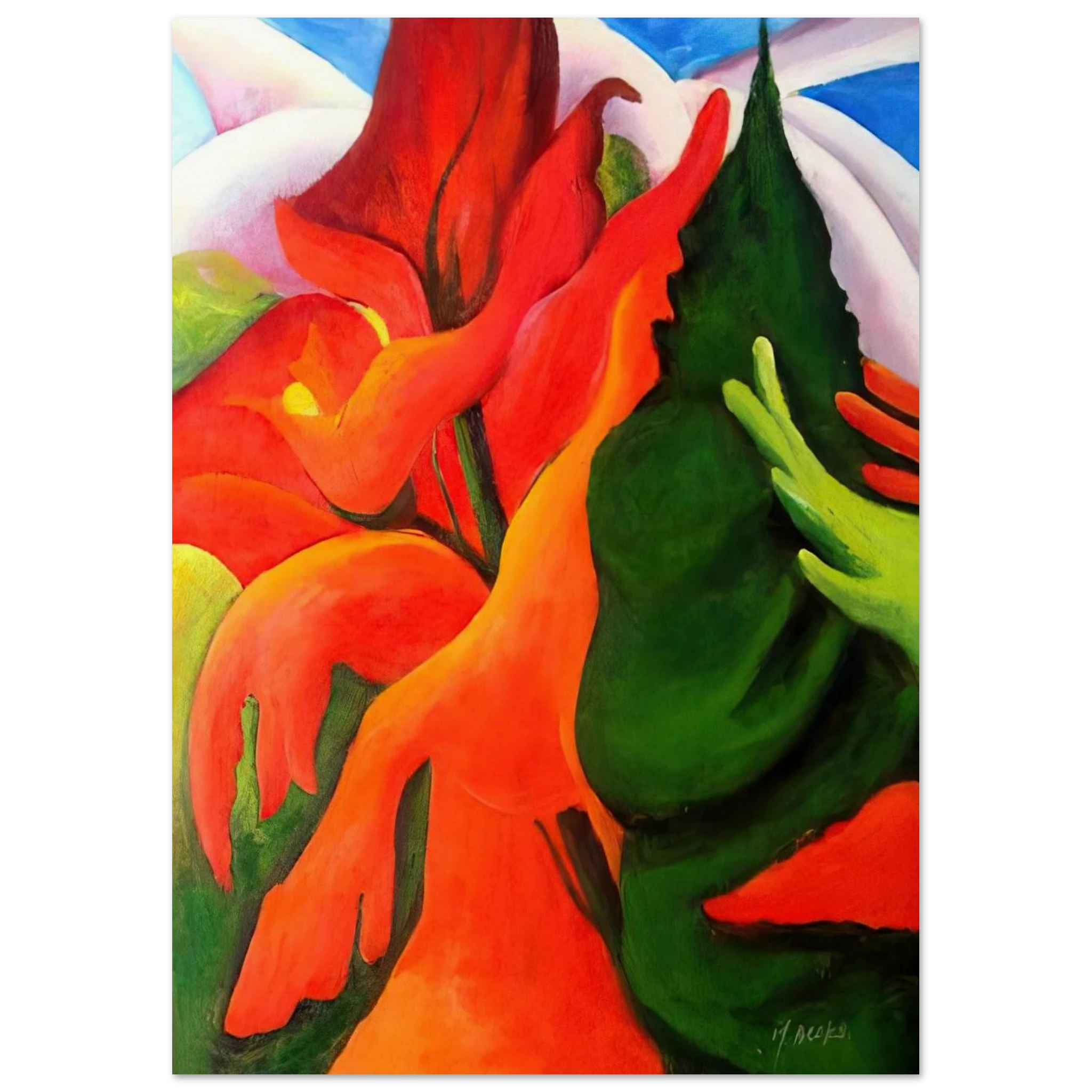 Melting Volcano Poster | Georgia O'Keeffe Poster | Georgia O Keeffe Prints