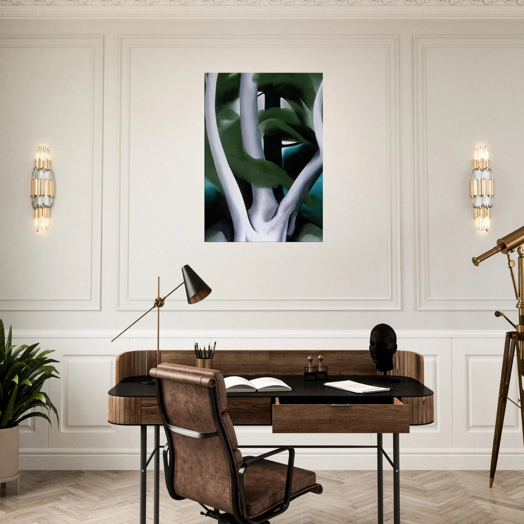 Birch and Pine Tree No. 1 Canvas | Georgia O'Keeffe Canvas | Georgia O Keeffe Prints