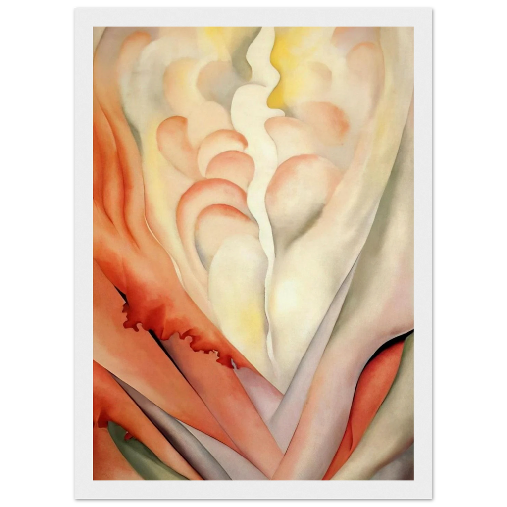 Flower Abstraction Framed Poster | Georgia O'Keeffe Framed Prints Wall Art | Georgia O Keeffe Prints