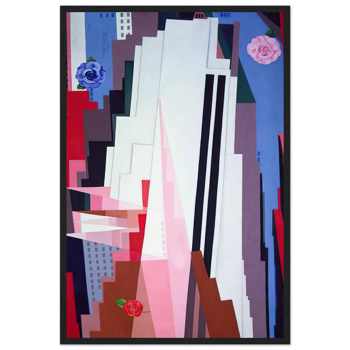 Manhattan Framed Poster | Georgia O'Keeffe Framed Prints Wall Art | Georgia O Keeffe Prints