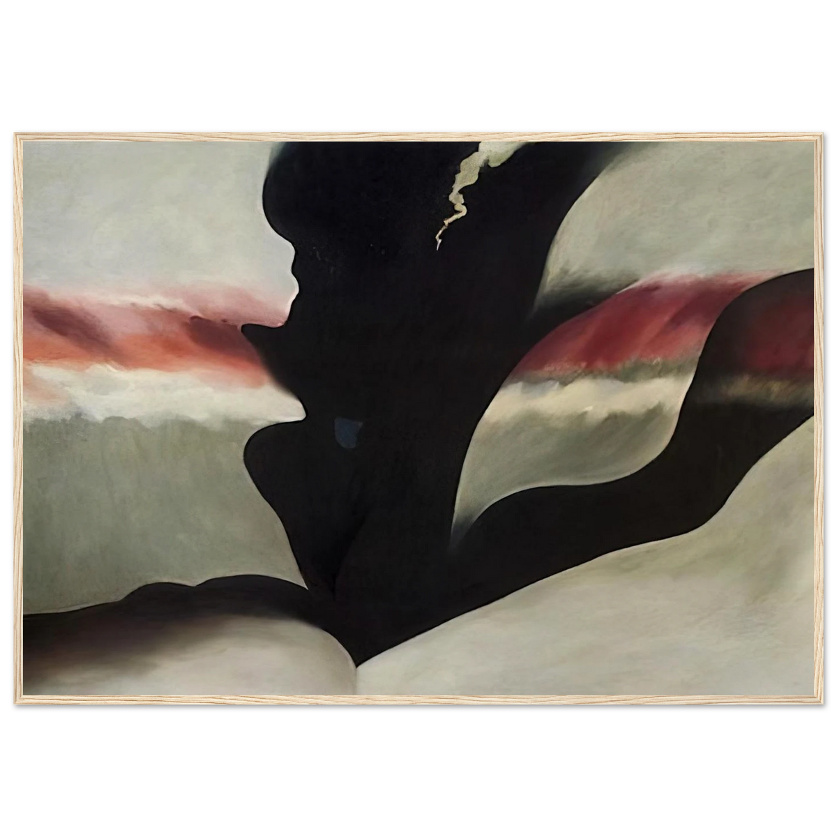 Black Place Green Framed Poster | Georgia O'Keeffe Framed Prints Wall Art | Georgia O Keeffe Prints