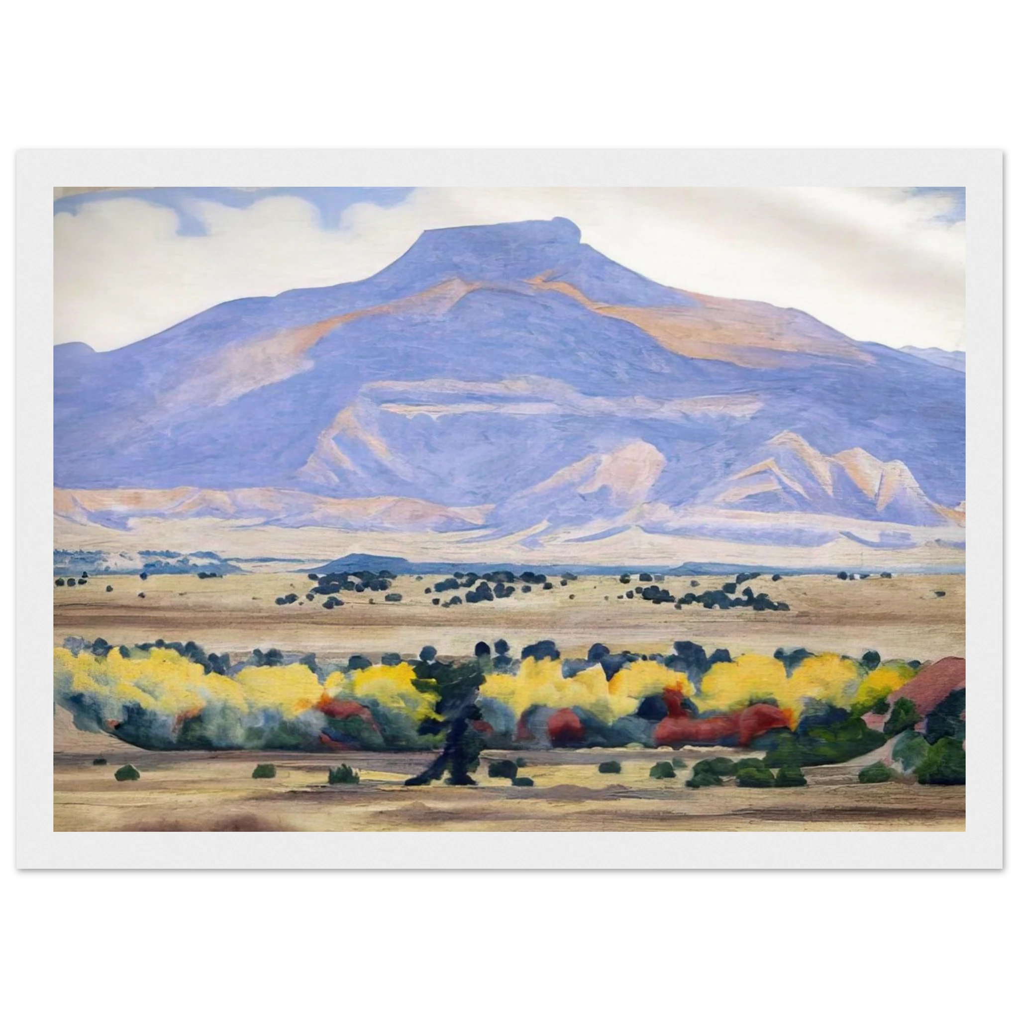 Pedernal Framed Poster | Georgia O'Keeffe Framed Prints Wall Art | Georgia O Keeffe Prints