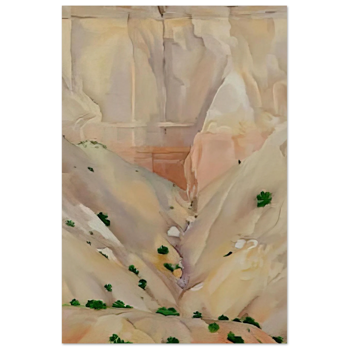 Cliffs Beyond Abiquiu, Dry Waterfall Poster | Georgia O'Keeffe Poster | Georgia O Keeffe Prints