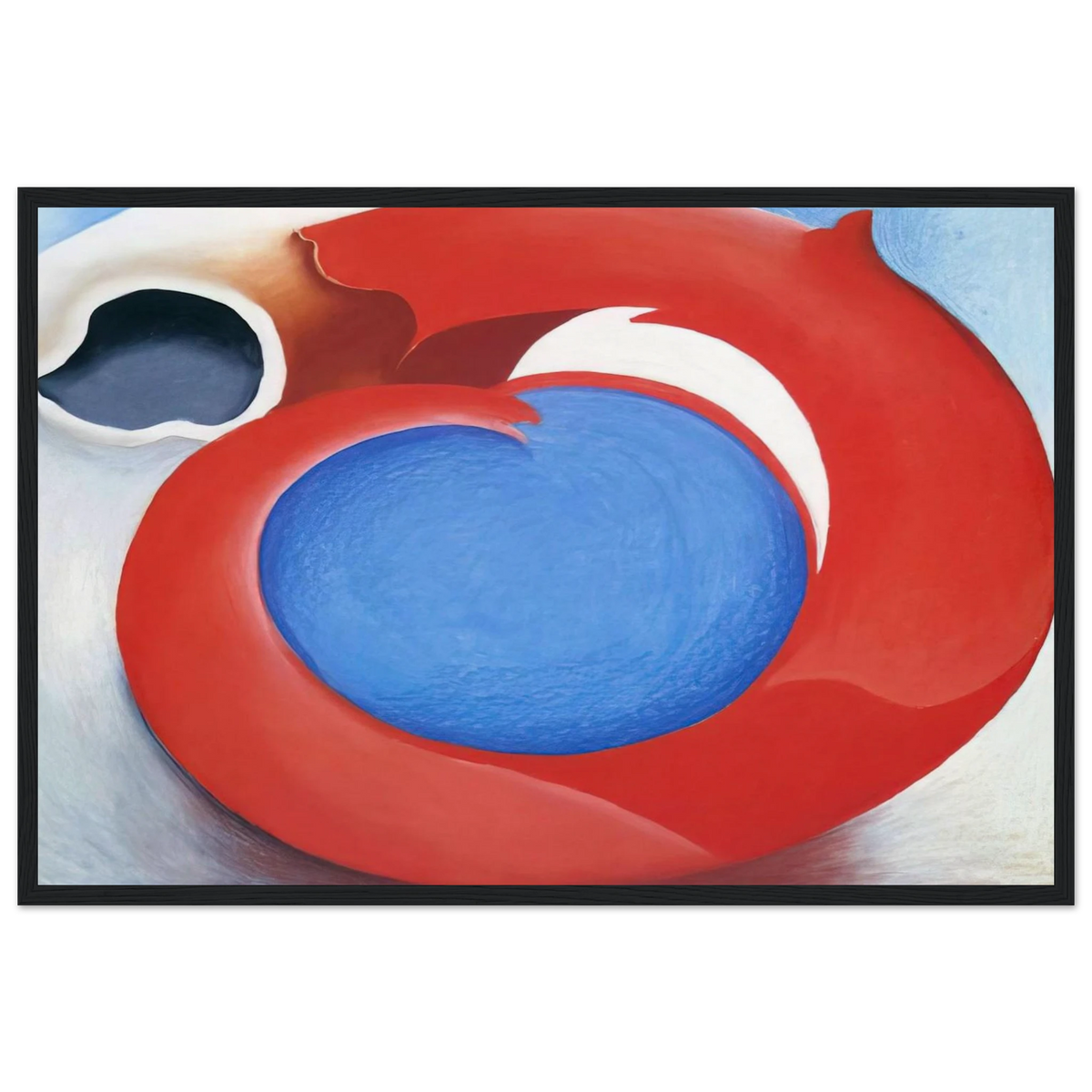 Goat's Horn With Red Framed Poster | Georgia O'Keeffe Framed Prints Wall Art | Georgia O Keeffe Prints
