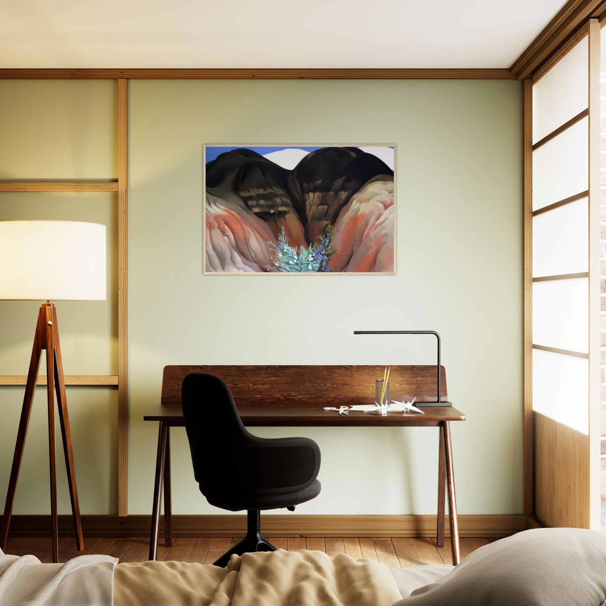 Black Hills with Cedar Framed Poster | Georgia O'Keeffe Framed Prints Wall Art | Georgia O Keeffe Prints