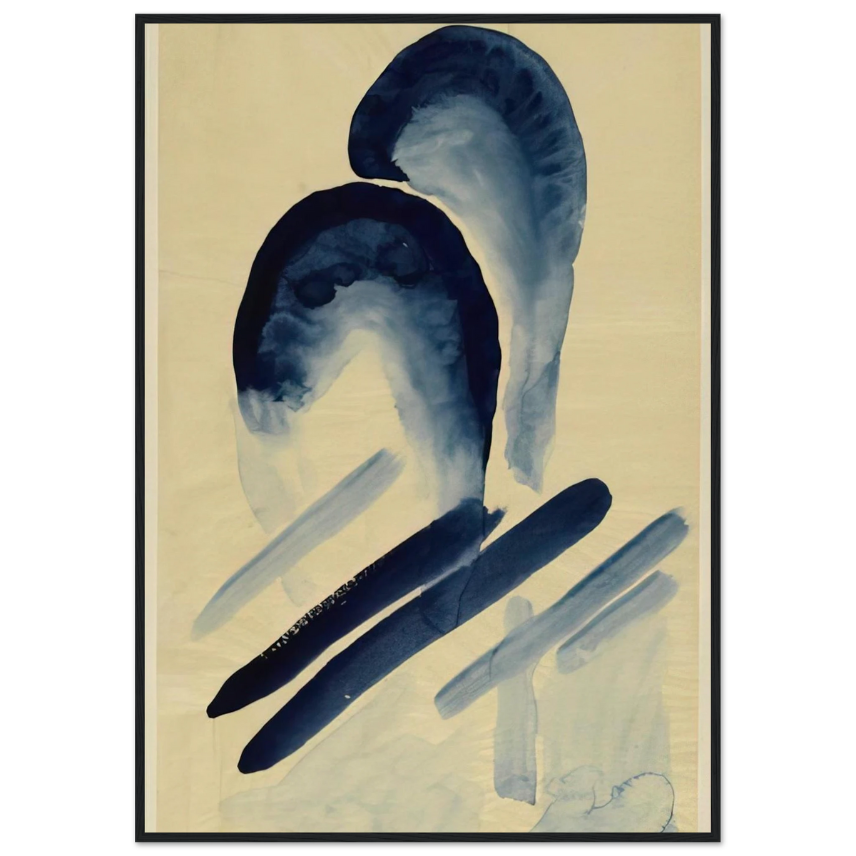 Blue-03 Framed Poster | Georgia O'Keeffe Framed Prints Wall Art | Georgia O Keeffe Prints