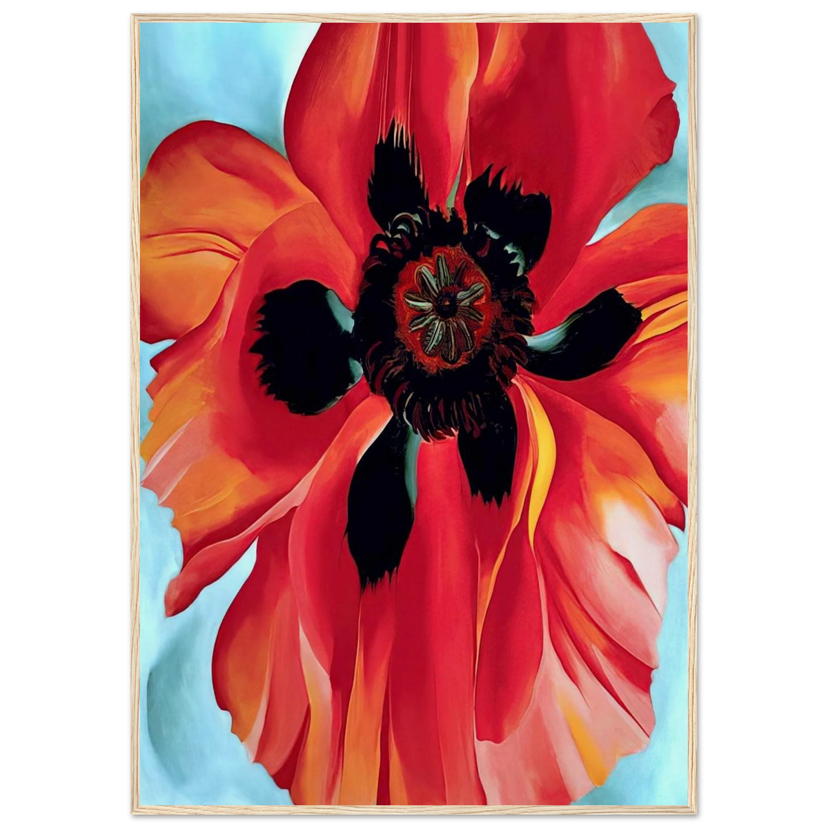 Red Poppy VI Framed Poster | Georgia O'Keeffe Framed Prints Wall Art | Georgia O Keeffe Prints