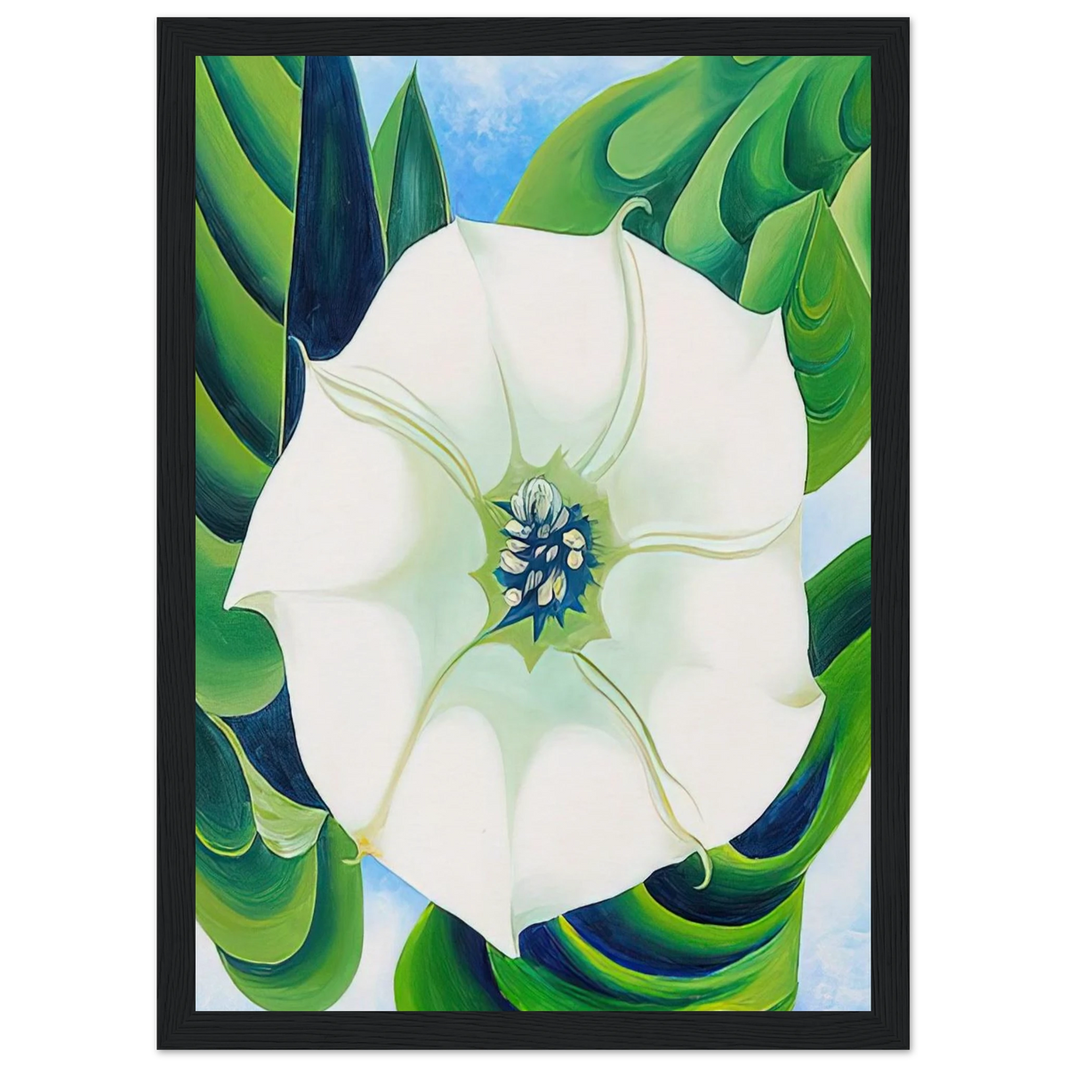 Jimson Weed Framed Poster | Georgia O'Keeffe Framed Prints Wall Art | Georgia O Keeffe Prints