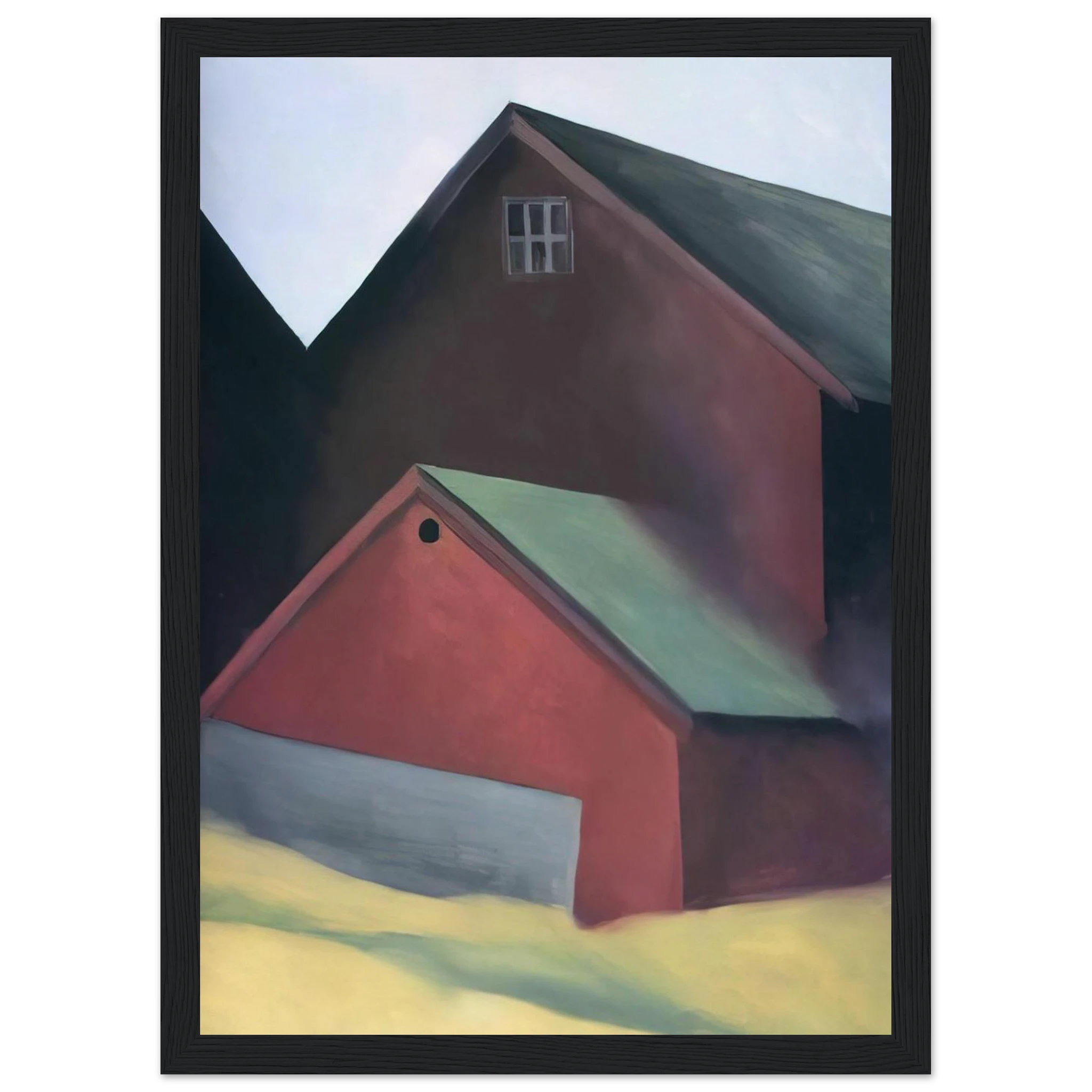 Ends Of Barns Framed Poster | Georgia O'Keeffe Framed Prints Wall Art | Georgia O Keeffe Prints