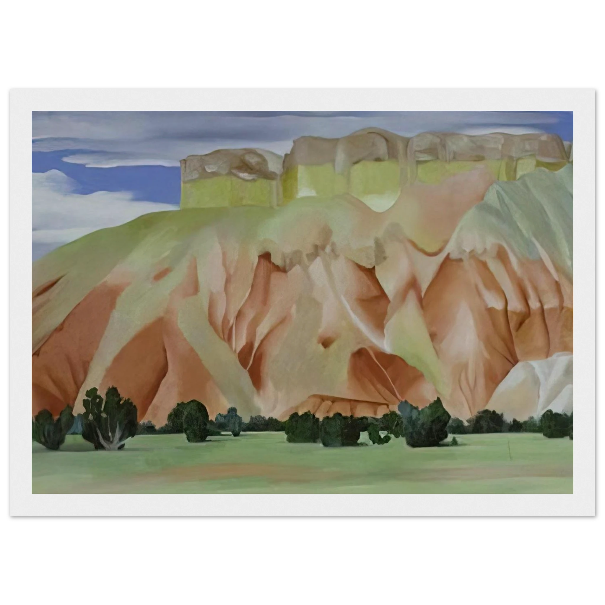 My Backyard Framed Poster | Georgia O'Keeffe Framed Prints Wall Art | Georgia O Keeffe Prints