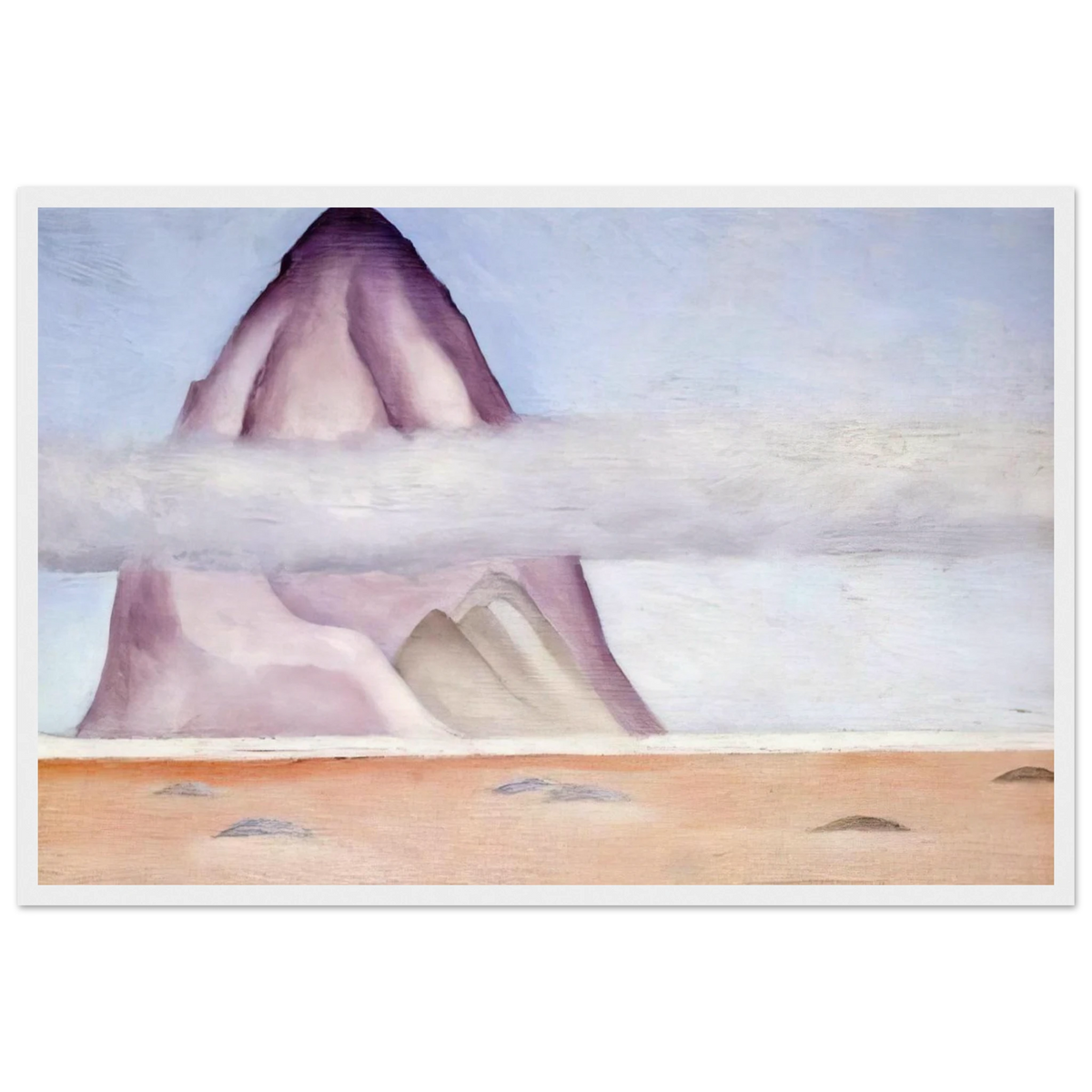 Misty - A Memory Framed Poster | Georgia O'Keeffe Framed Prints Wall Art | Georgia O Keeffe Prints