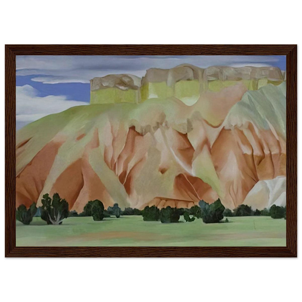 My Backyard Framed Poster | Georgia O'Keeffe Framed Prints Wall Art | Georgia O Keeffe Prints