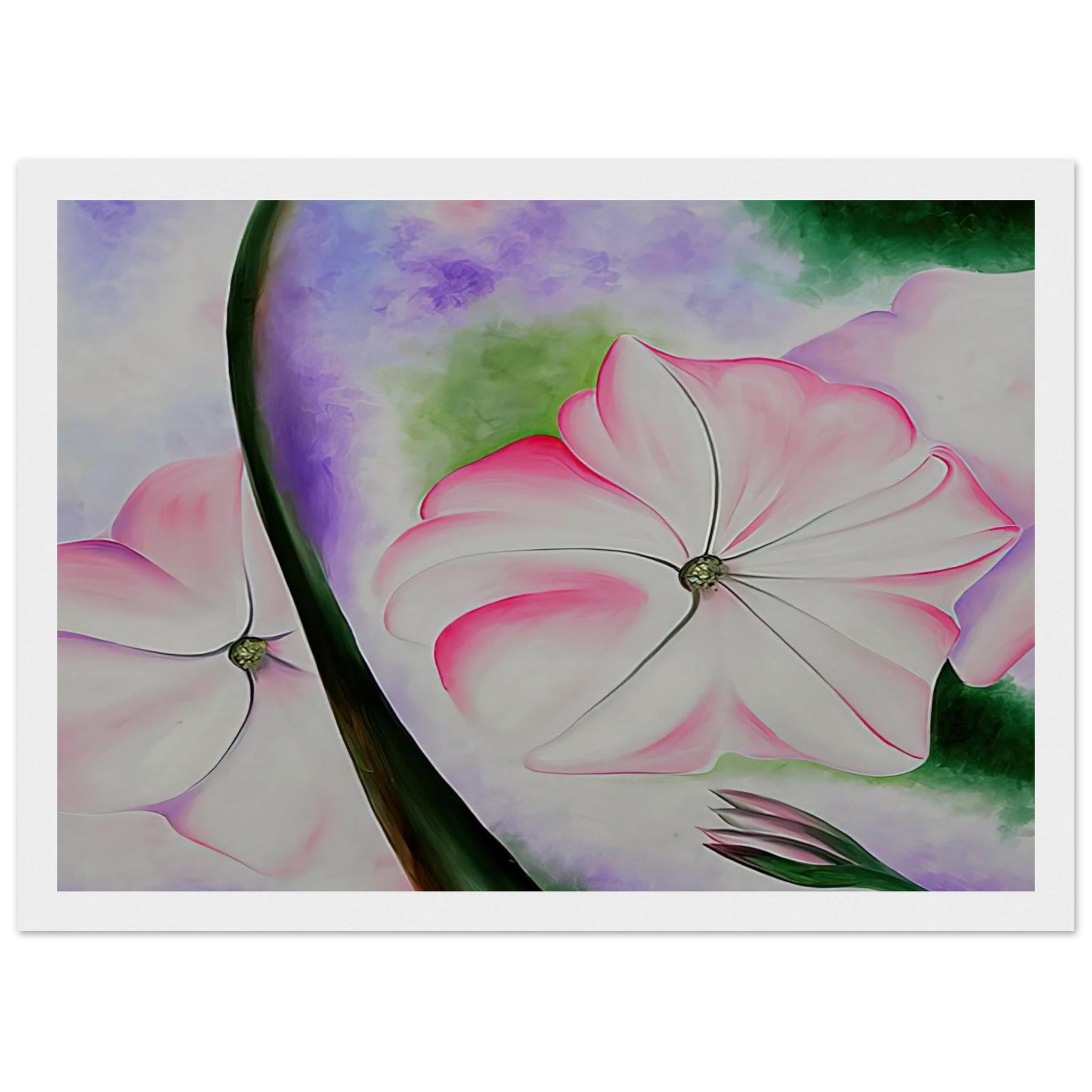 Petunia No. 2 Framed Poster | Georgia O'Keeffe Framed Prints Wall Art | Georgia O Keeffe Prints