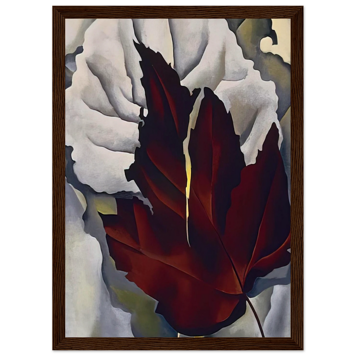 Pattern of Leaves Framed Poster | Georgia O'Keeffe Framed Prints Wall Art | Georgia O Keeffe Prints