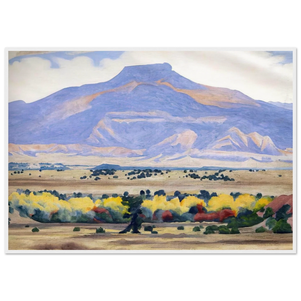 Pedernal Framed Poster | Georgia O'Keeffe Framed Prints Wall Art | Georgia O Keeffe Prints