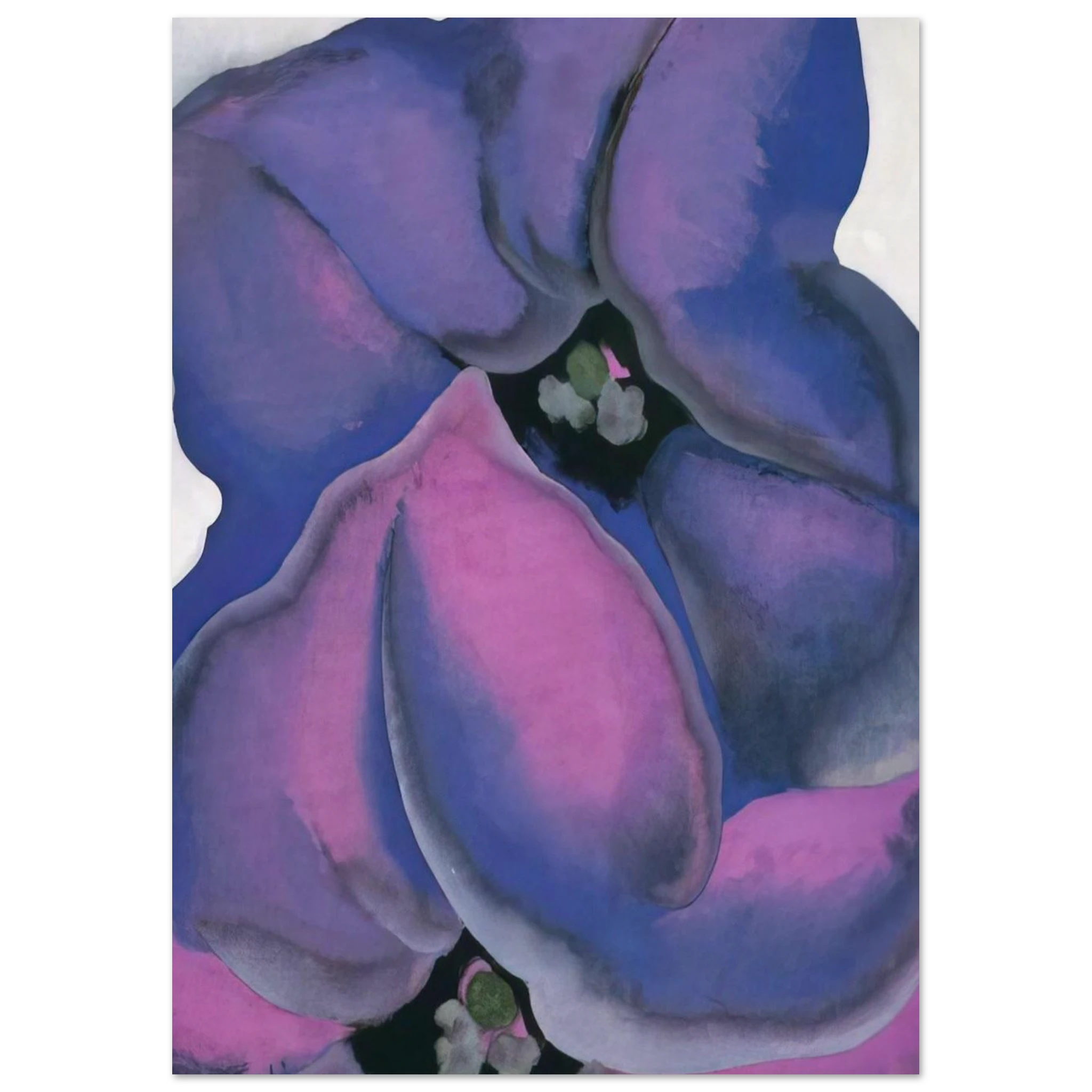 Purple Petunias Poster | Georgia O'Keeffe Poster | Georgia O Keeffe Prints